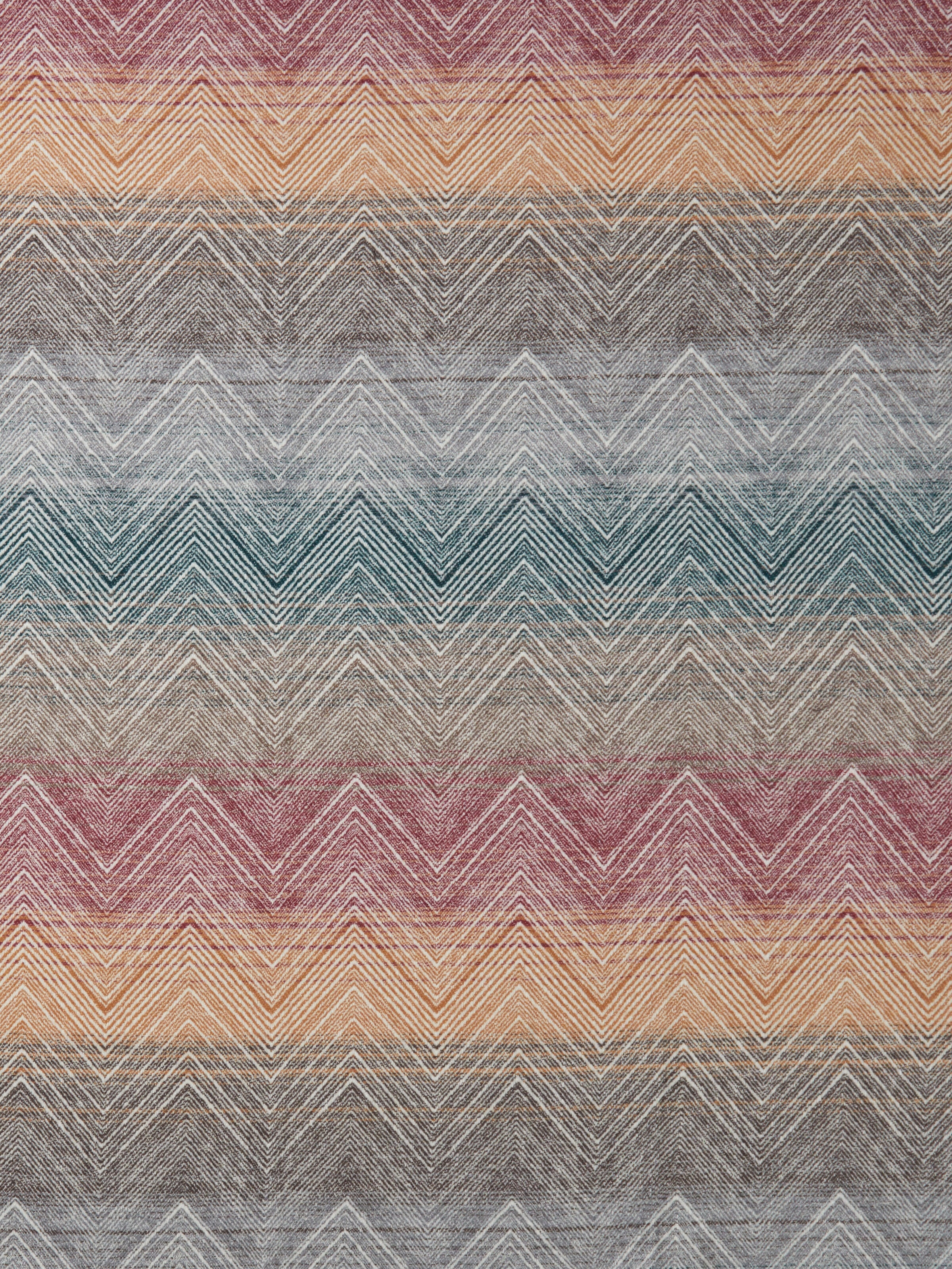 Marea 130x190 cm wool plaid blanket with chevron pattern, Multicoloured  - 3