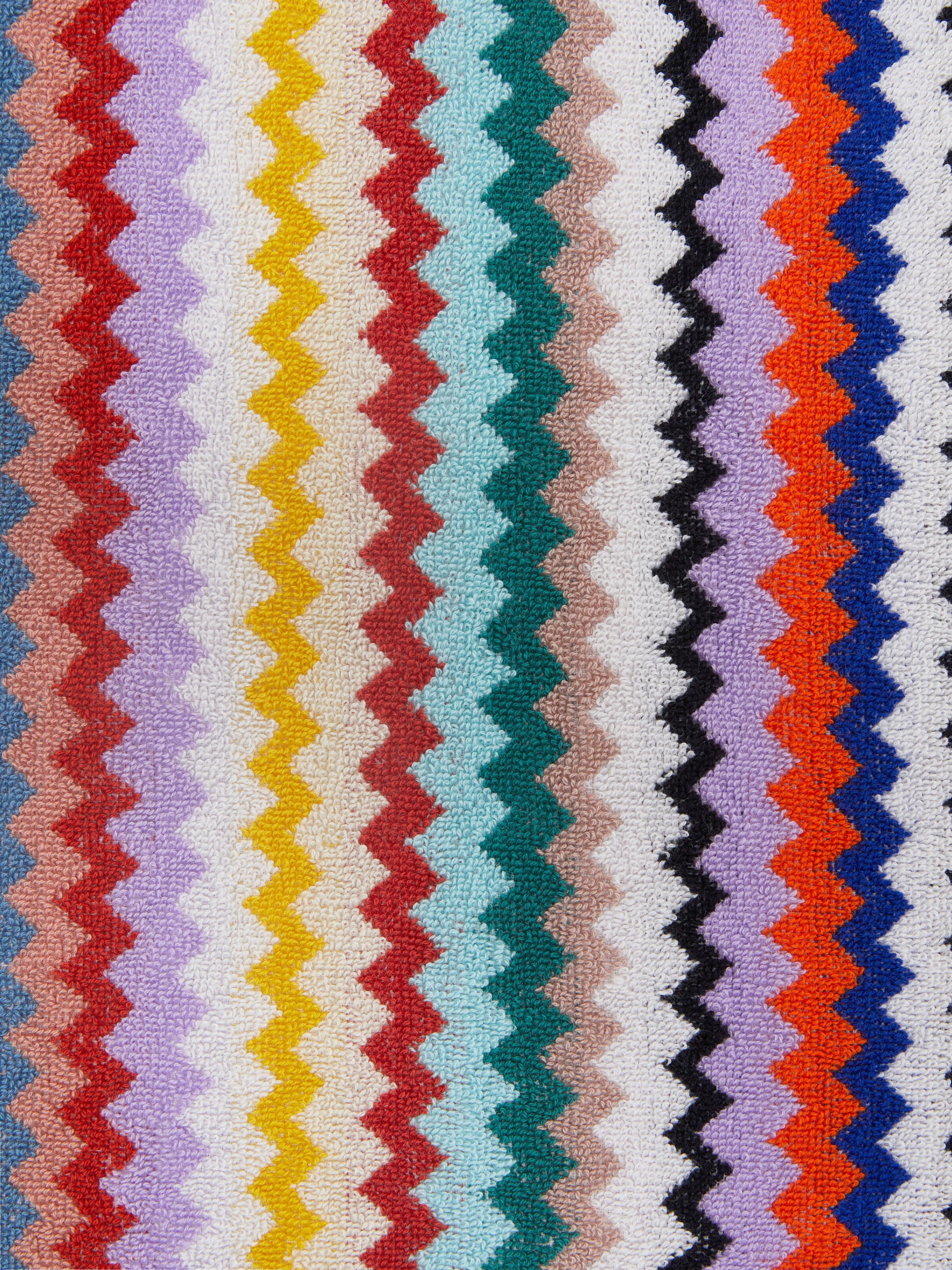 Riverbero 150x100 cm bath towel in zigzag cotton terry cloth