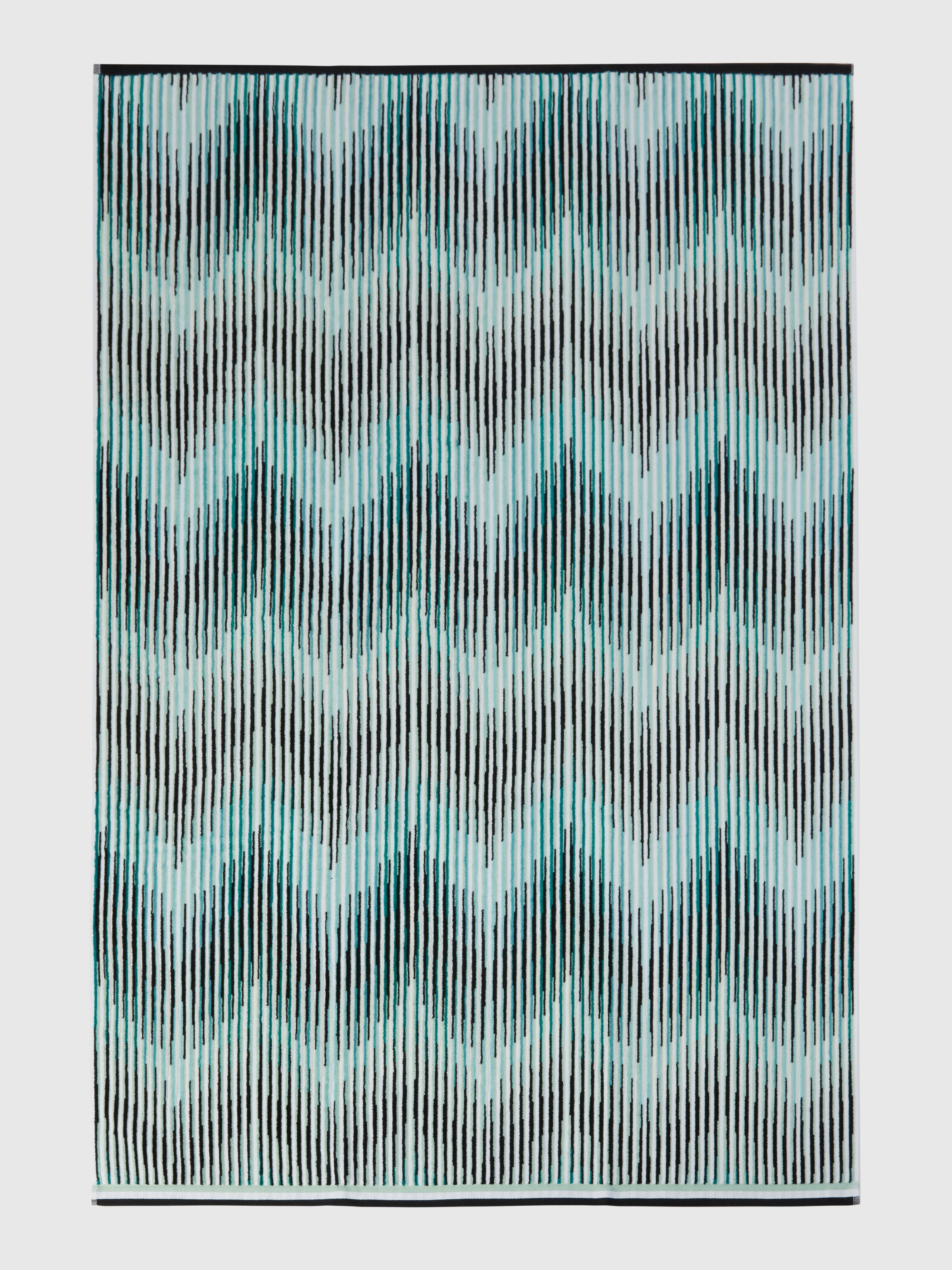 Arpeggio cotton terry bath towel 150x100 cm, Turquoise  - 1