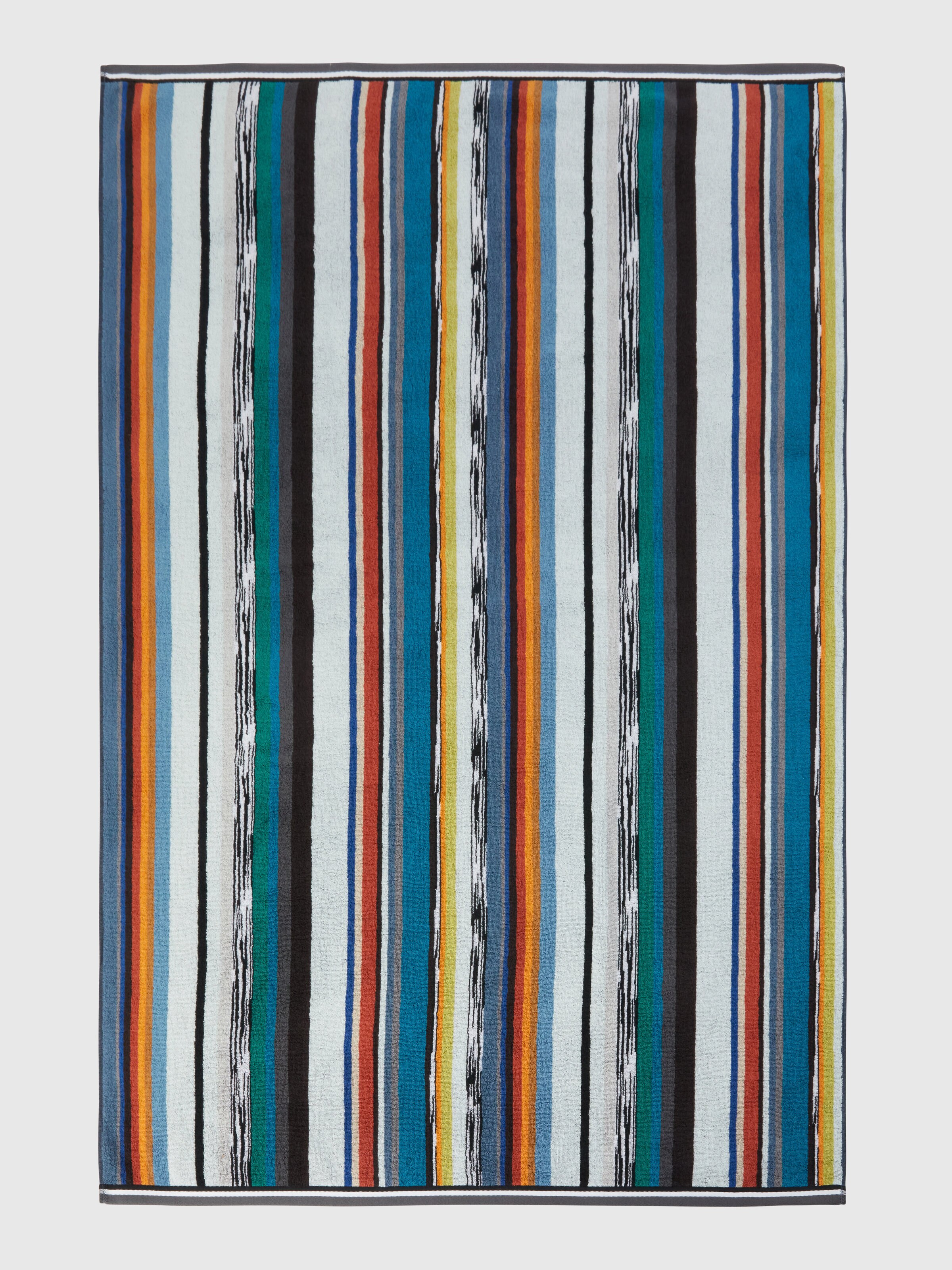 Telo da bagno 150x100 cm Wooden in spugna di cotone, Nero    - 1