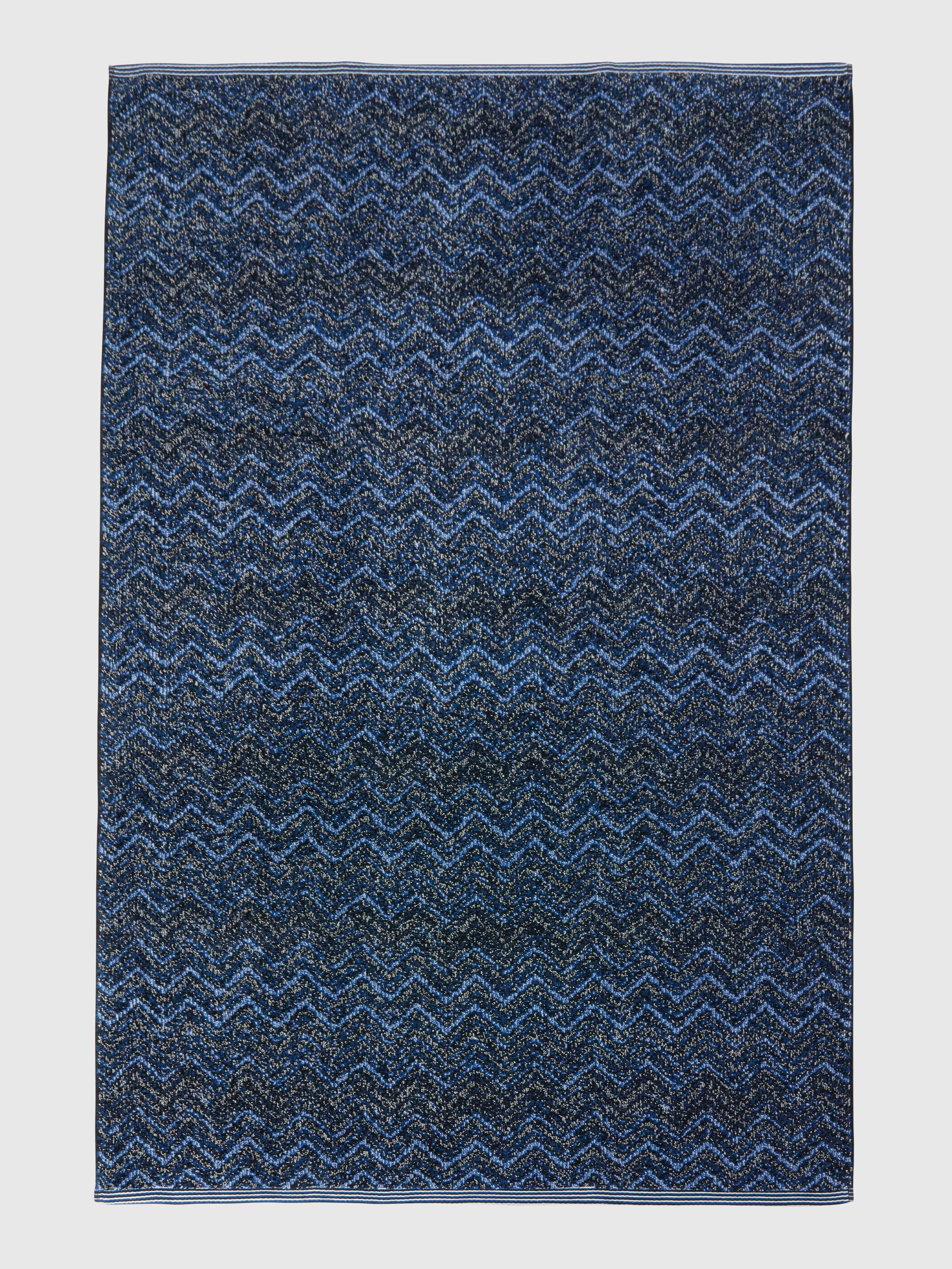 Telo da bagno 150x100 cm Azul in spugna di cotone chevron, Blu - 1