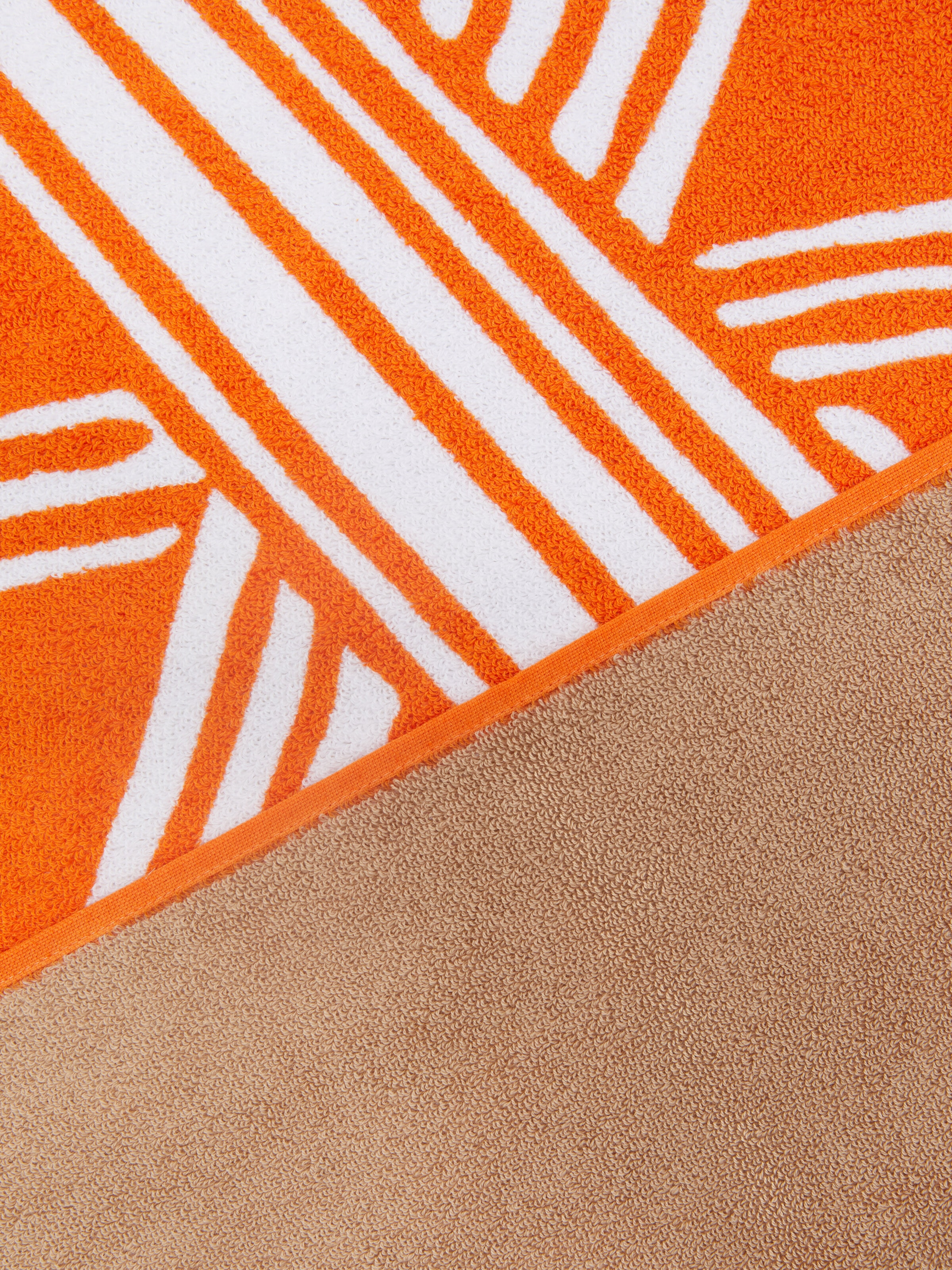 Nastri 180x100 cm cotton terry beach towel, Orange - 2