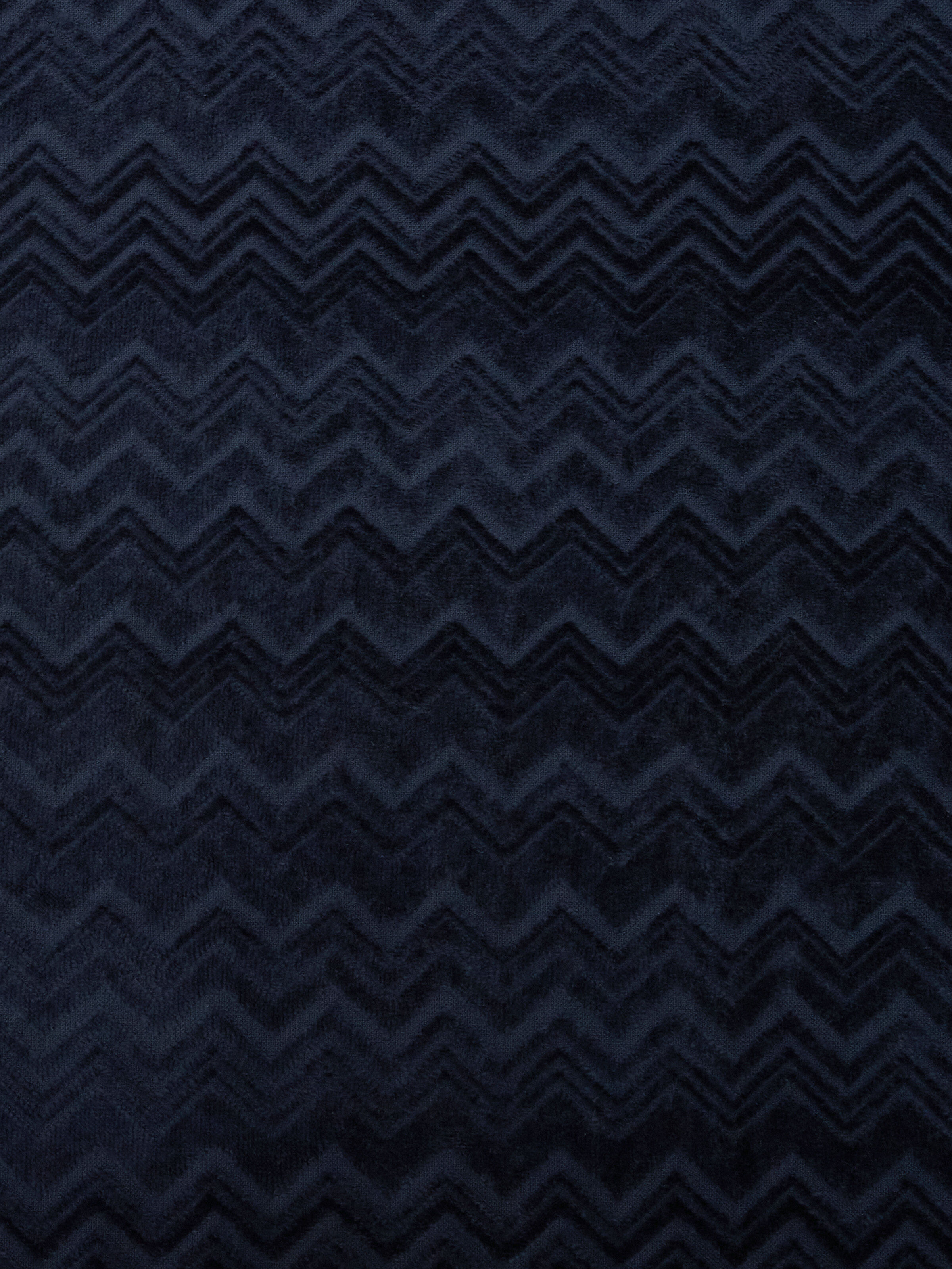 Serviette de bain 150x100 cm Chalk en coton éponge à zigzag, Bleu - 3