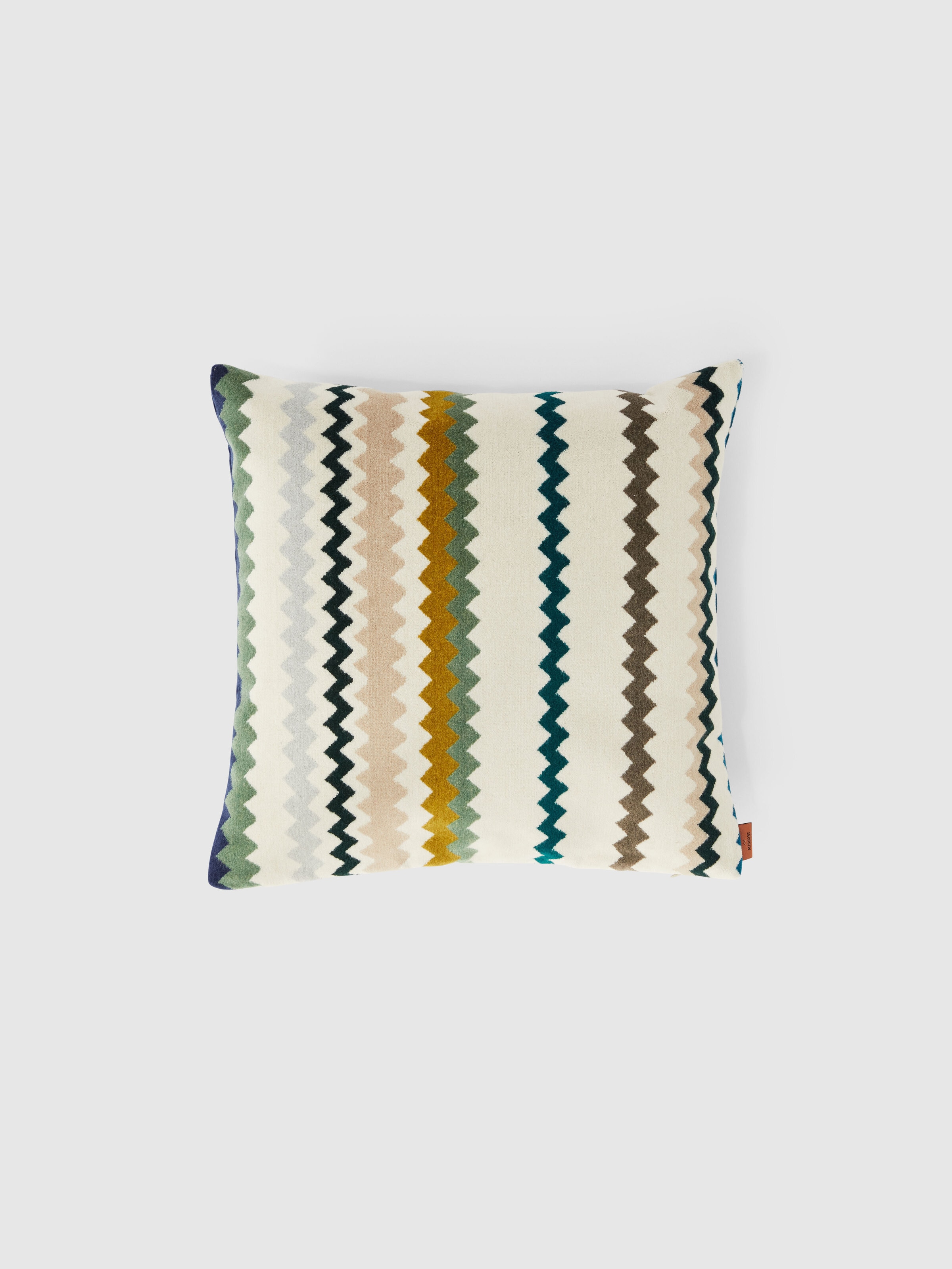 Outdoor Cushion Dune 40x40 cm zig zag, Green & Multicoloured  - 0