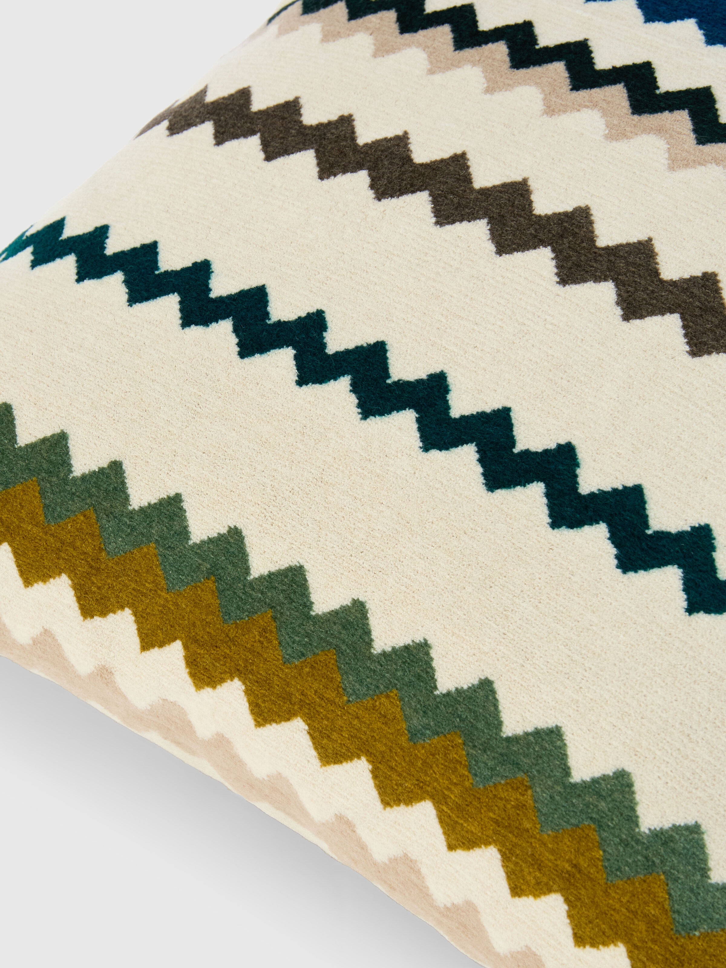 Outdoor Cushion Dune 40x40 cm zig zag, Green & Multicoloured  - 2