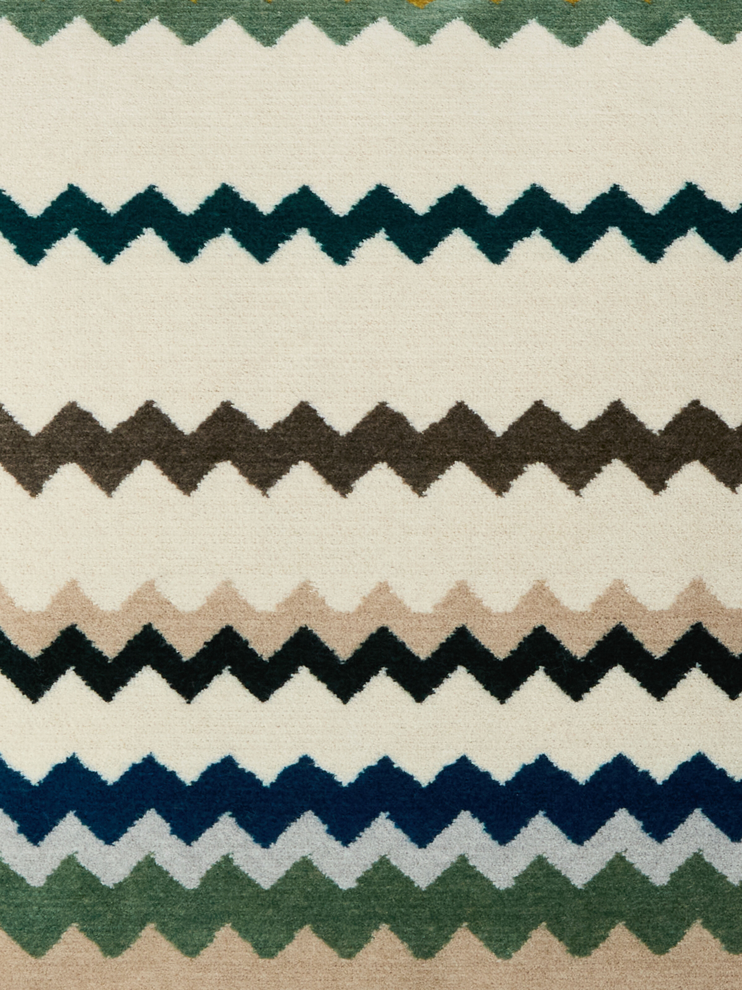 Outdoor Cushion Dune 40x40 cm zig zag, Green & Multicoloured  - 3