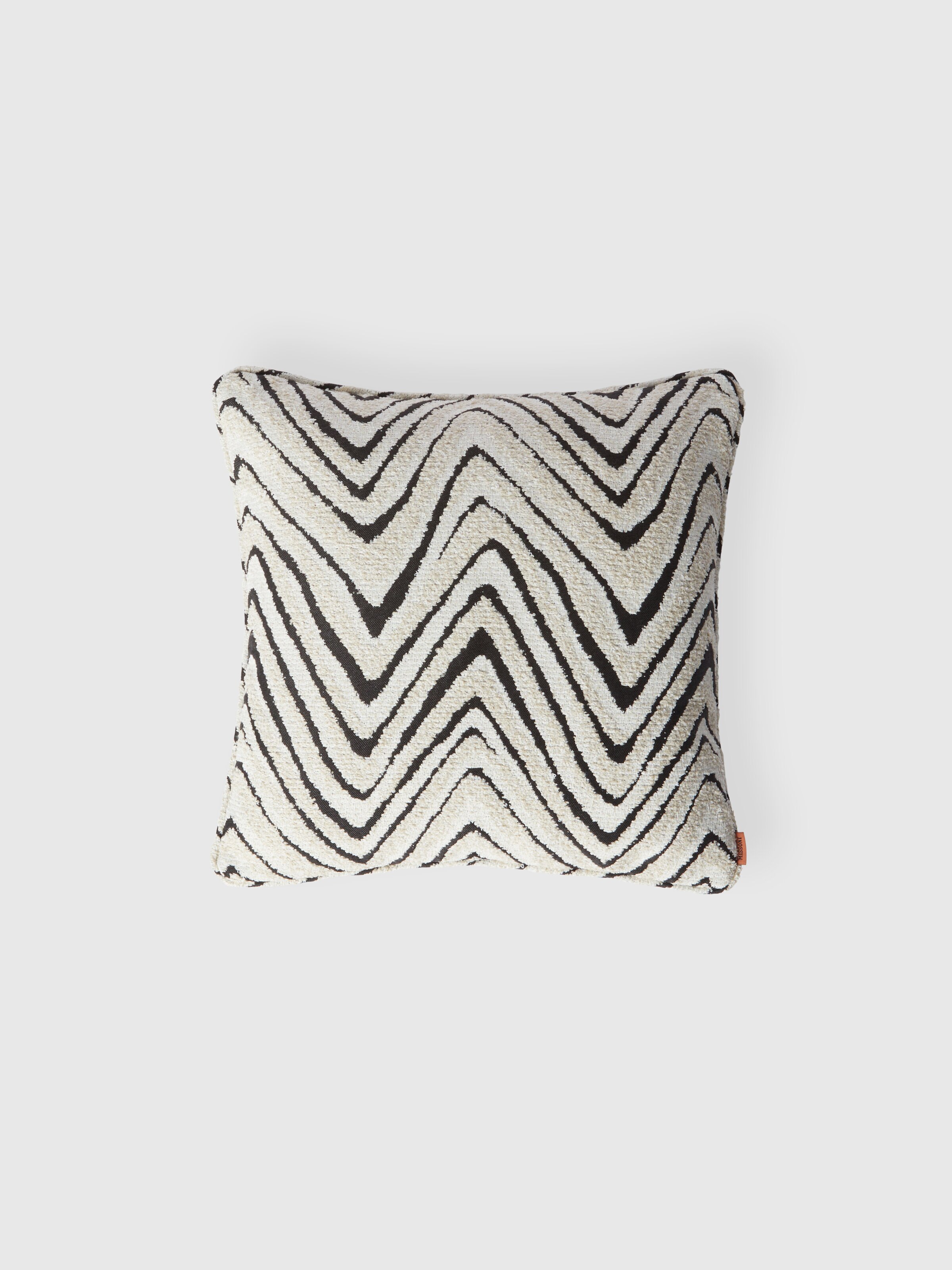 Savana outdoor cushion 40x40 cm, Black & White - 0