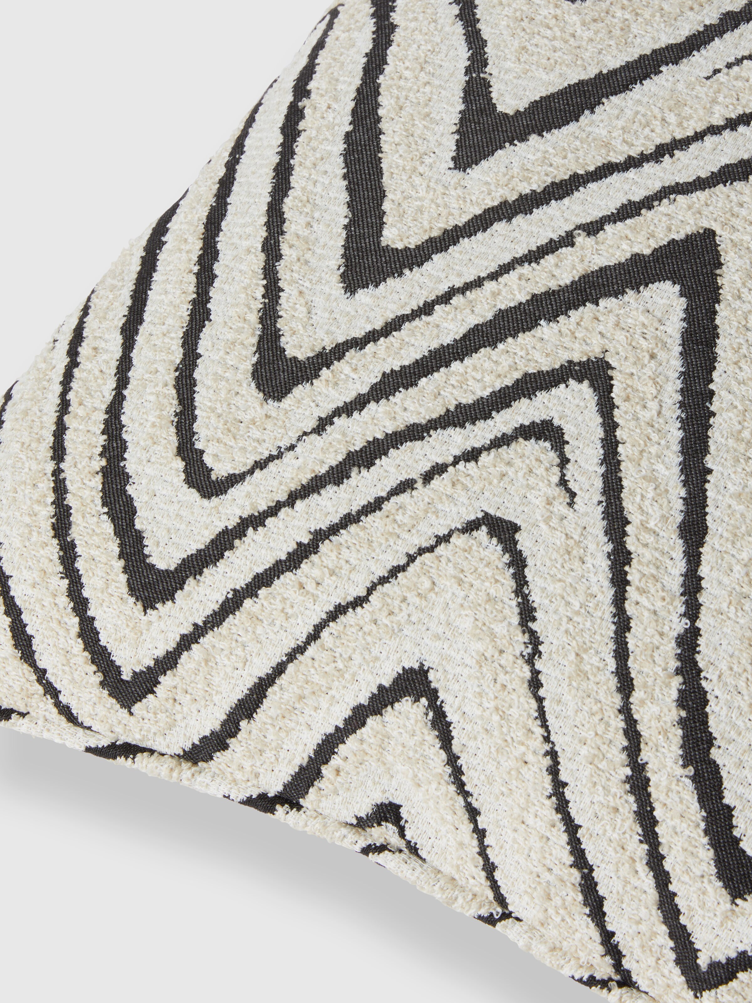 Savana outdoor cushion 40x40 cm, Black & White - 2