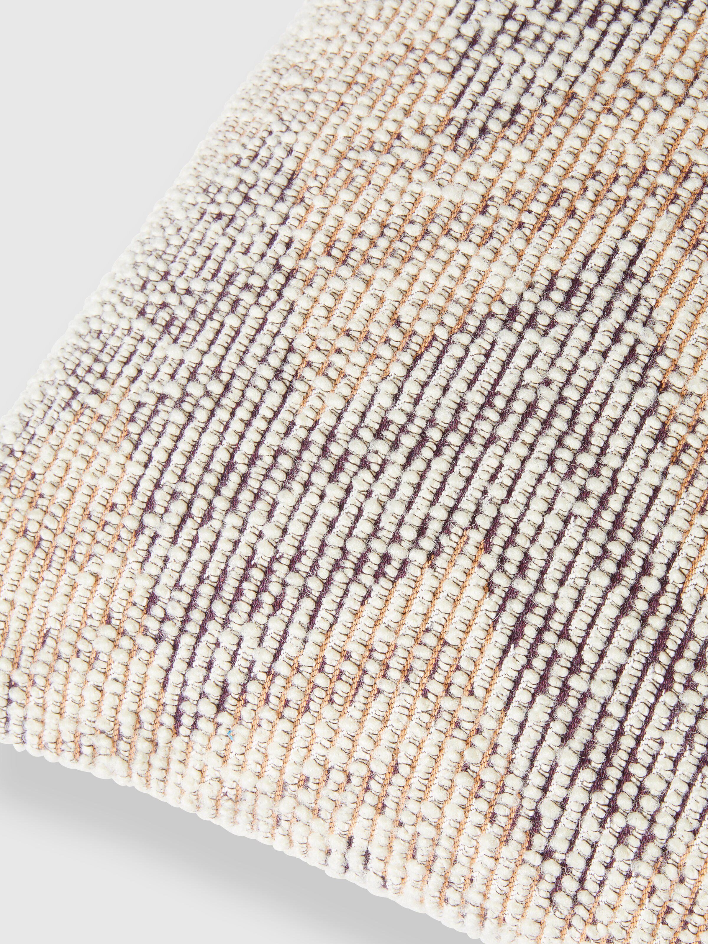 Dynamic bouclé cushion 50x50 cm, Purple  Multicoloured  - 2