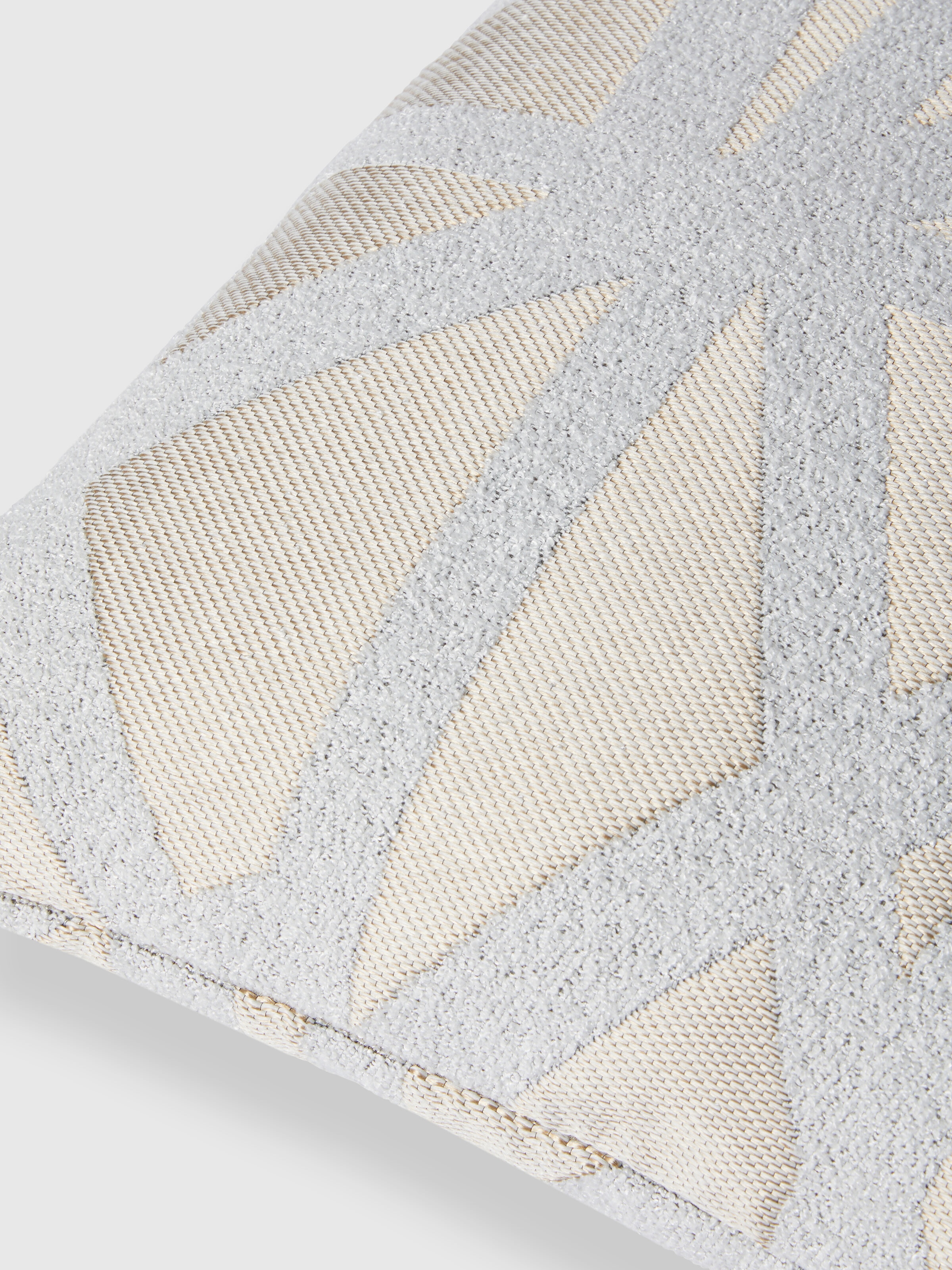 Cojín de exterior Nastri bouclé 50x50 cm, Blanco  - 2