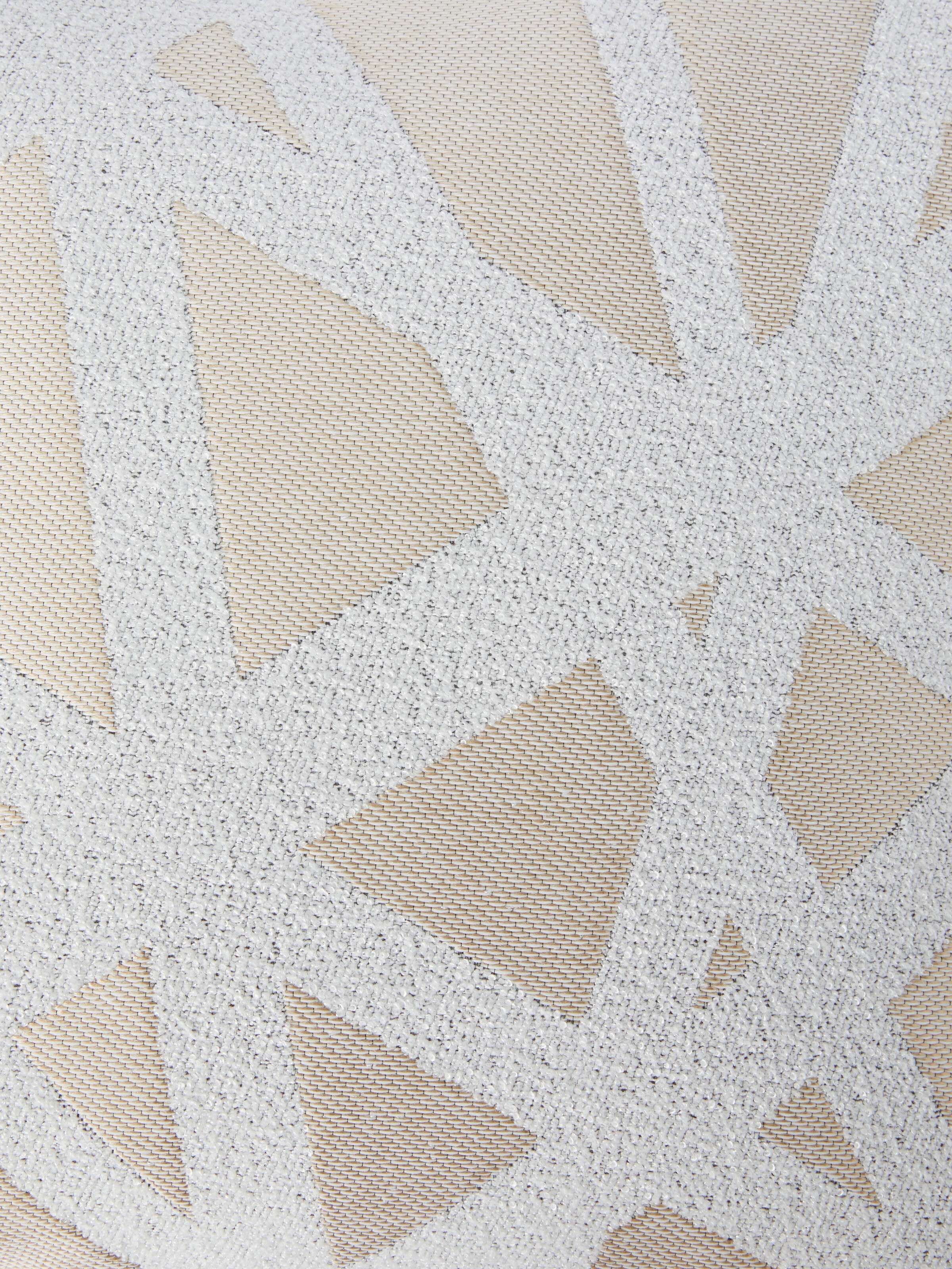 Cojín de exterior Nastri bouclé 50x50 cm, Blanco  - 3