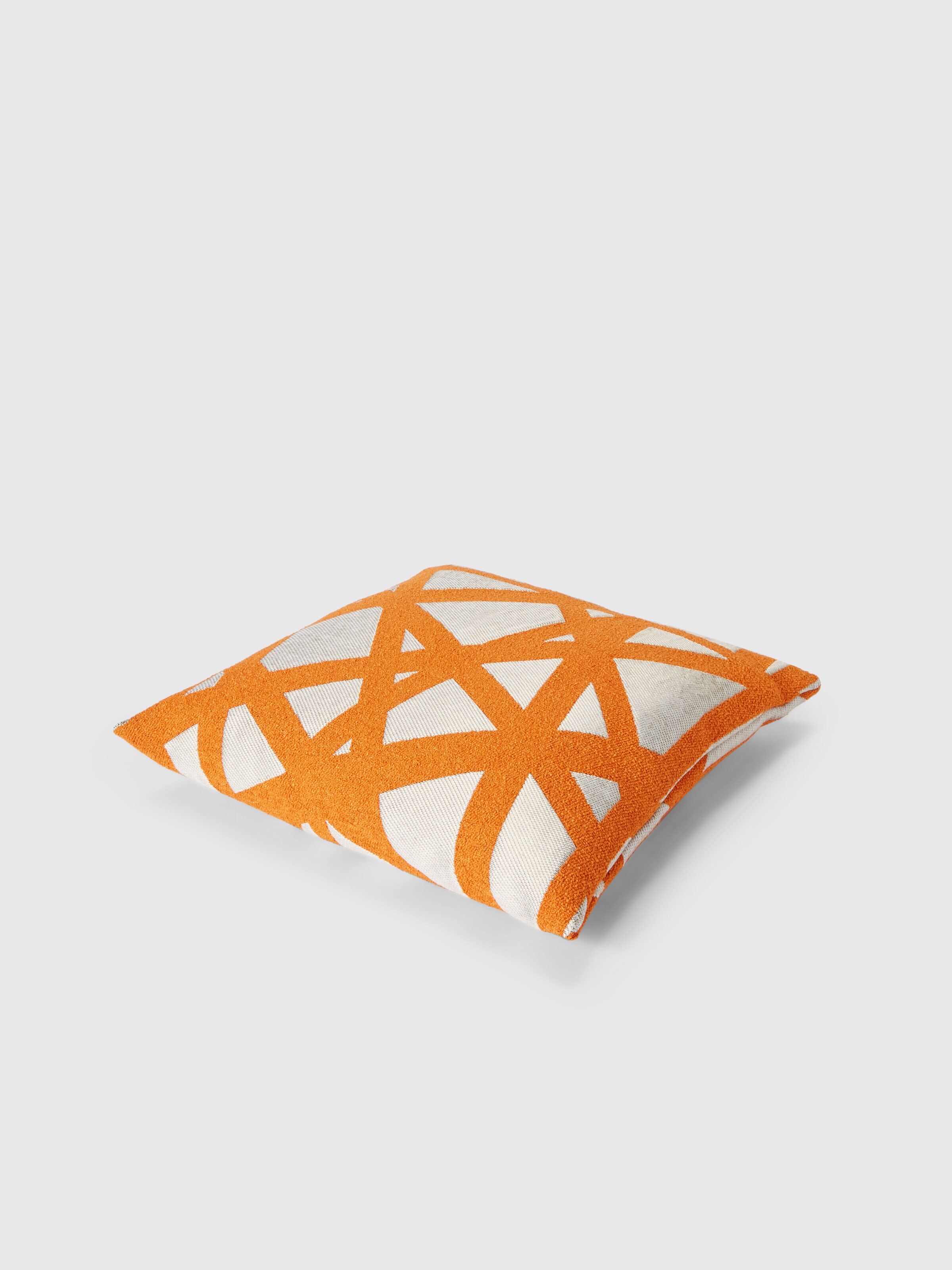 Bouclé Nastri outdoor cushion 50x50 cm, Orange - 1