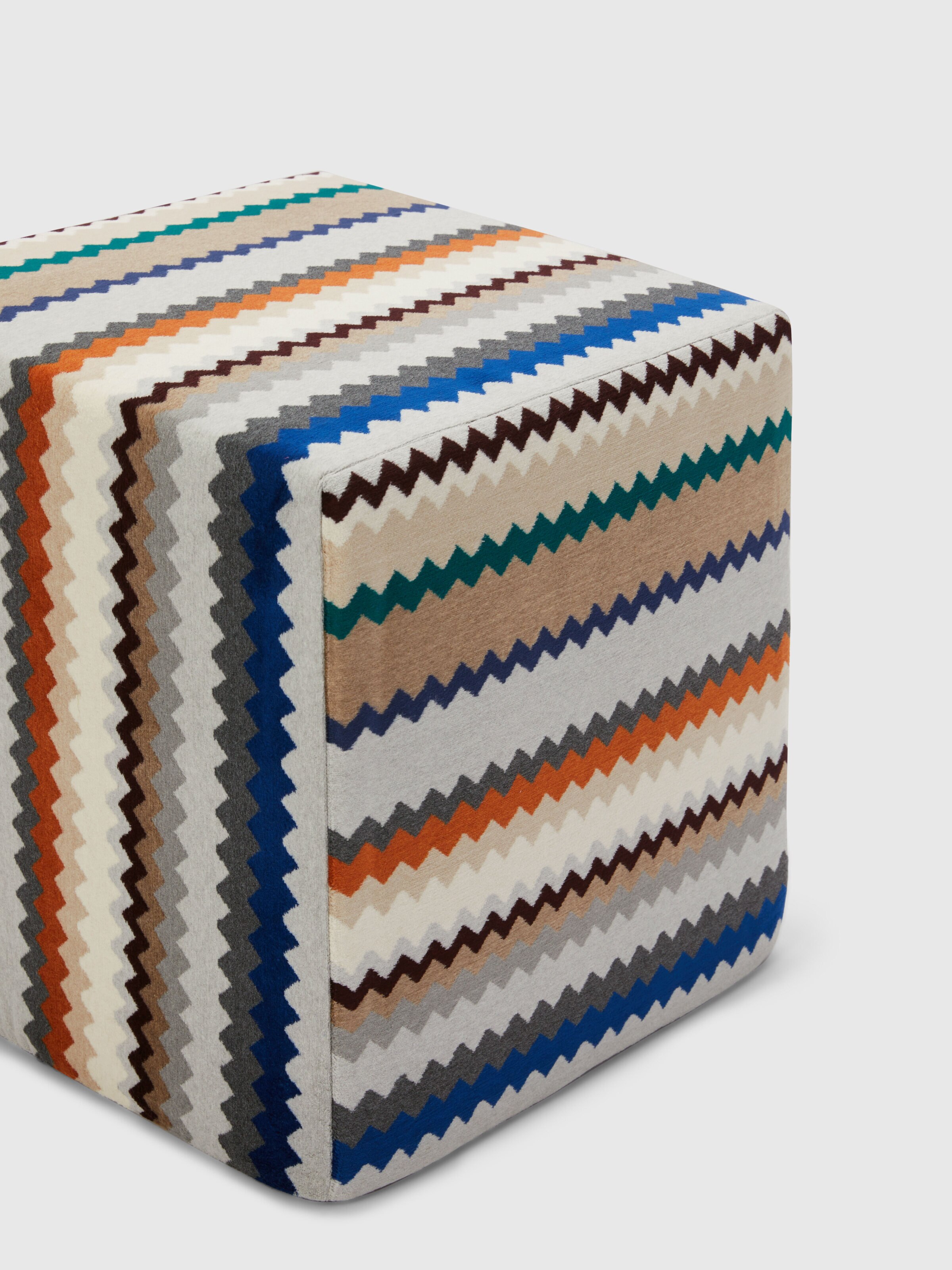 Dune 40x40x40 cm cubic outdoor pouffe, Multicoloured  - 1