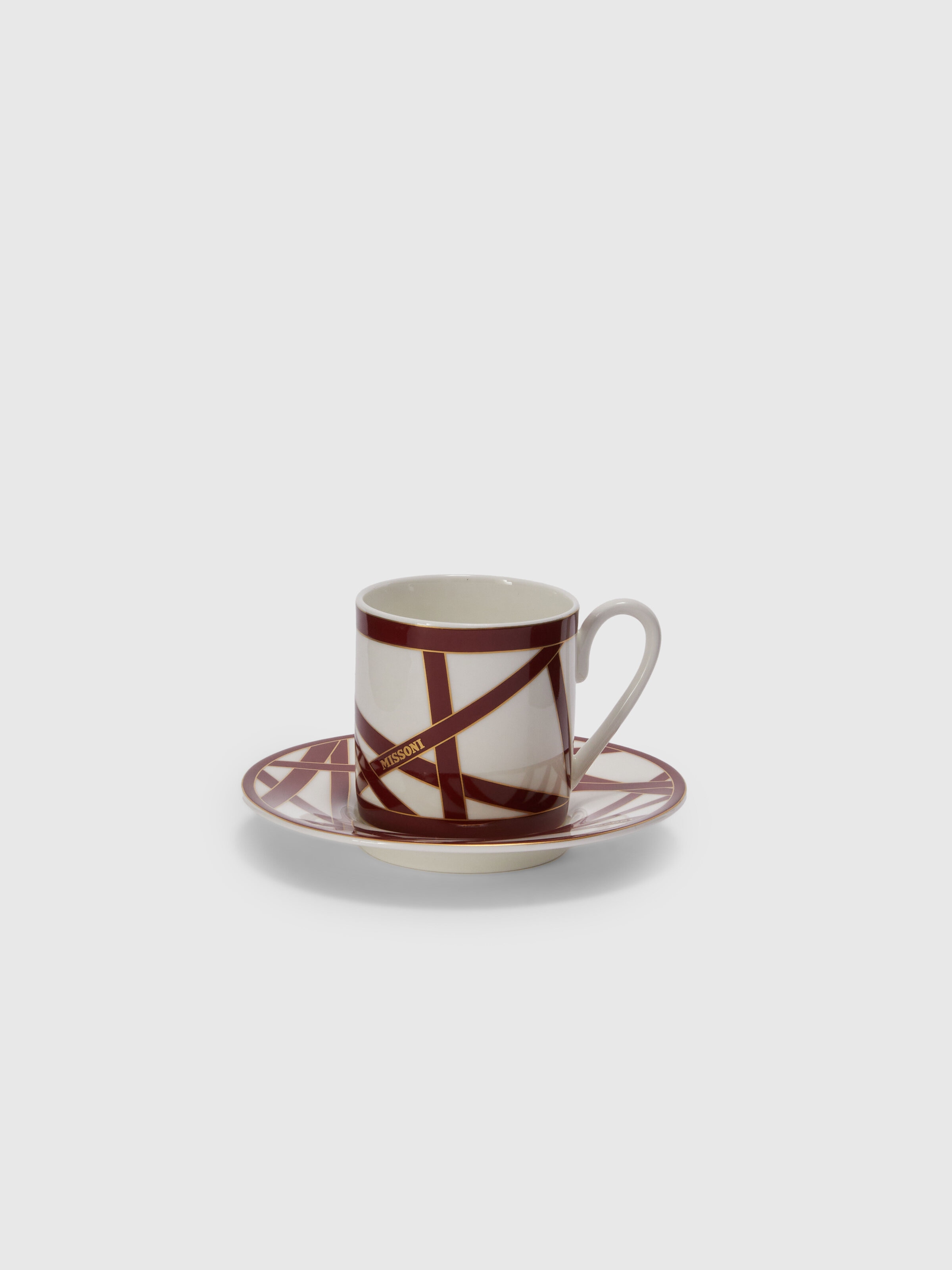 Nastri 6 tazas de café y plato, BORDEAUX - 1