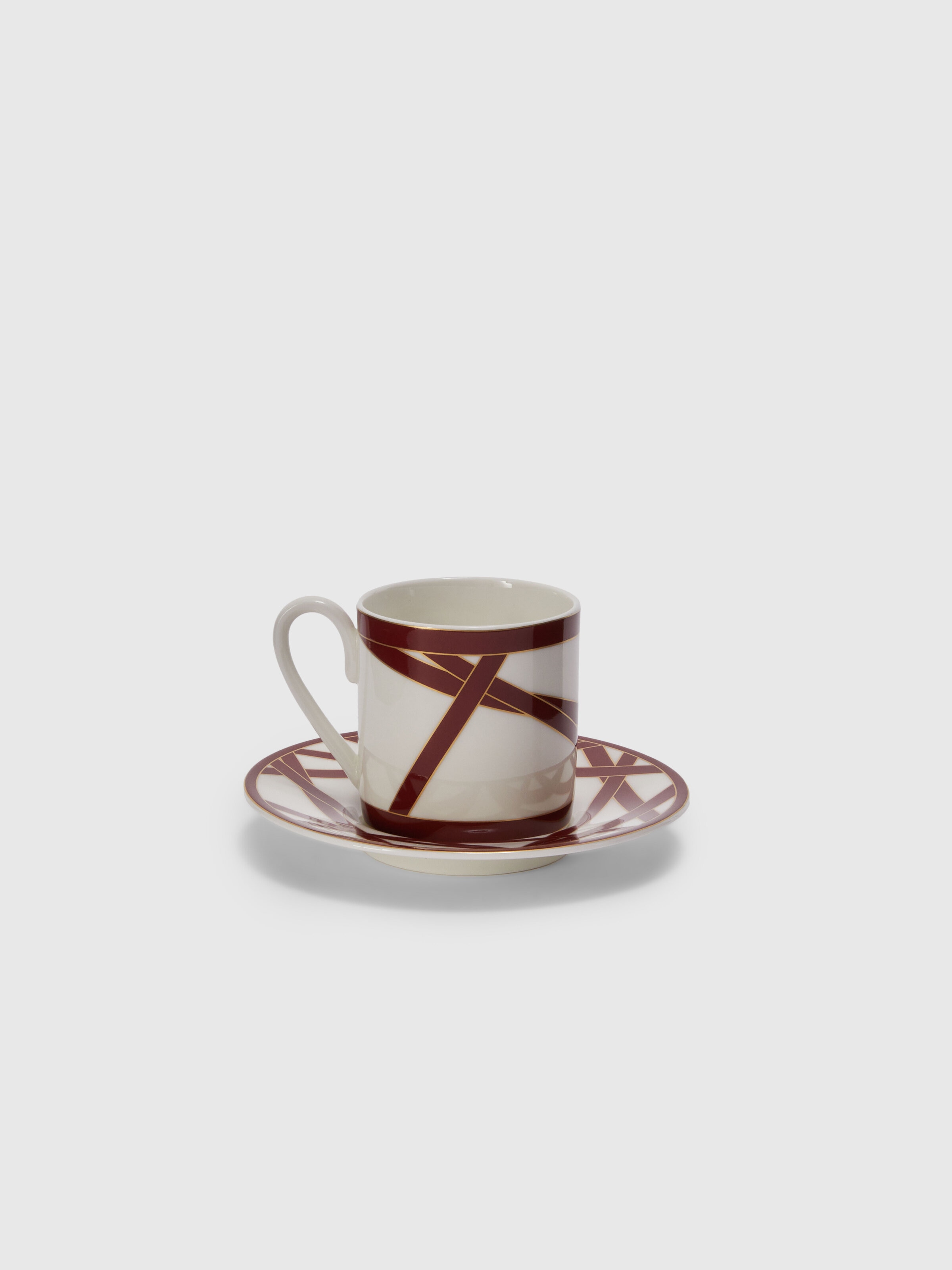 Nastri 6 tazas de café y plato, BORDEAUX - 2