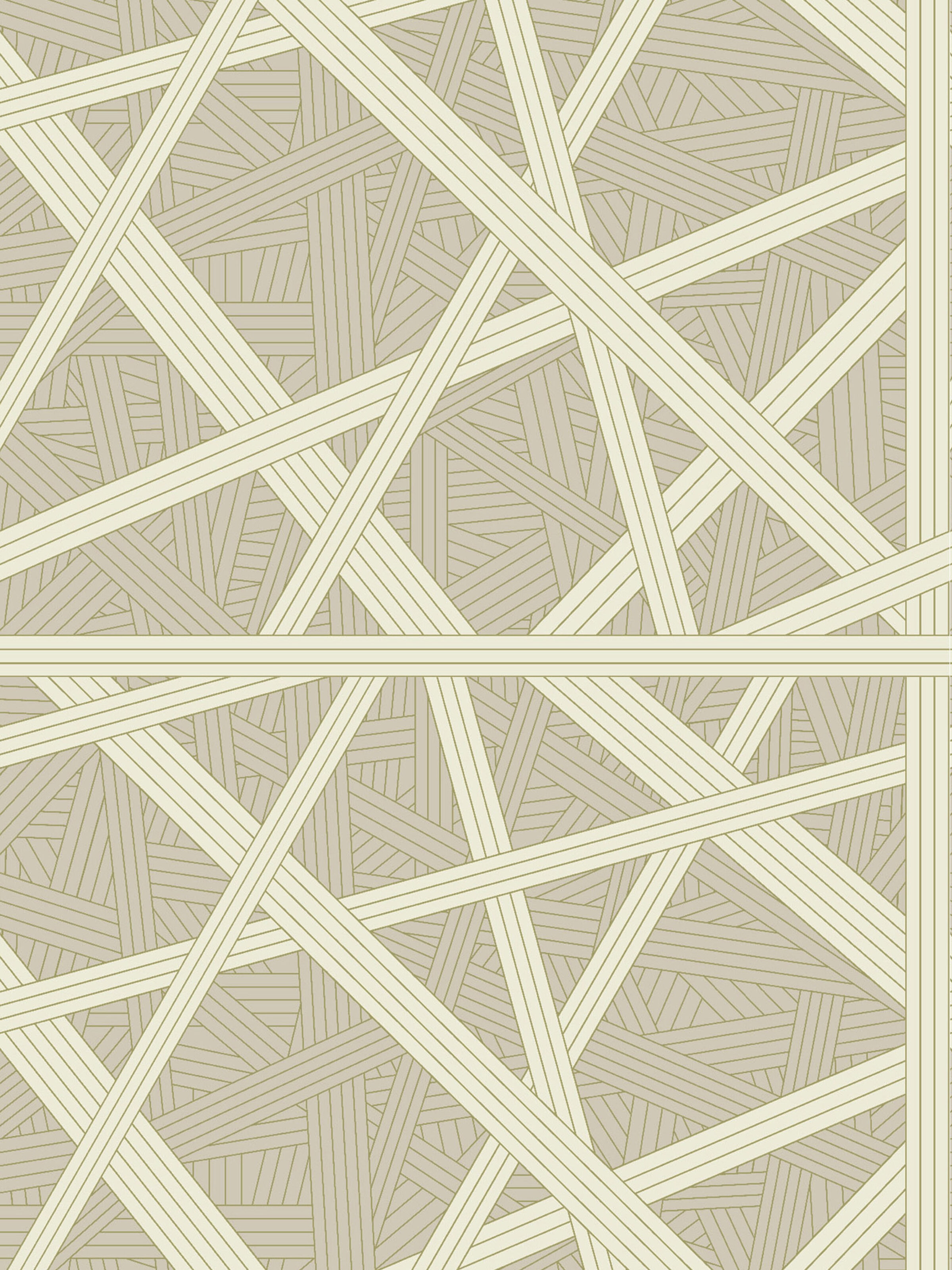 Nastri Wallpaper 10,5x1 mt, Beige - 0