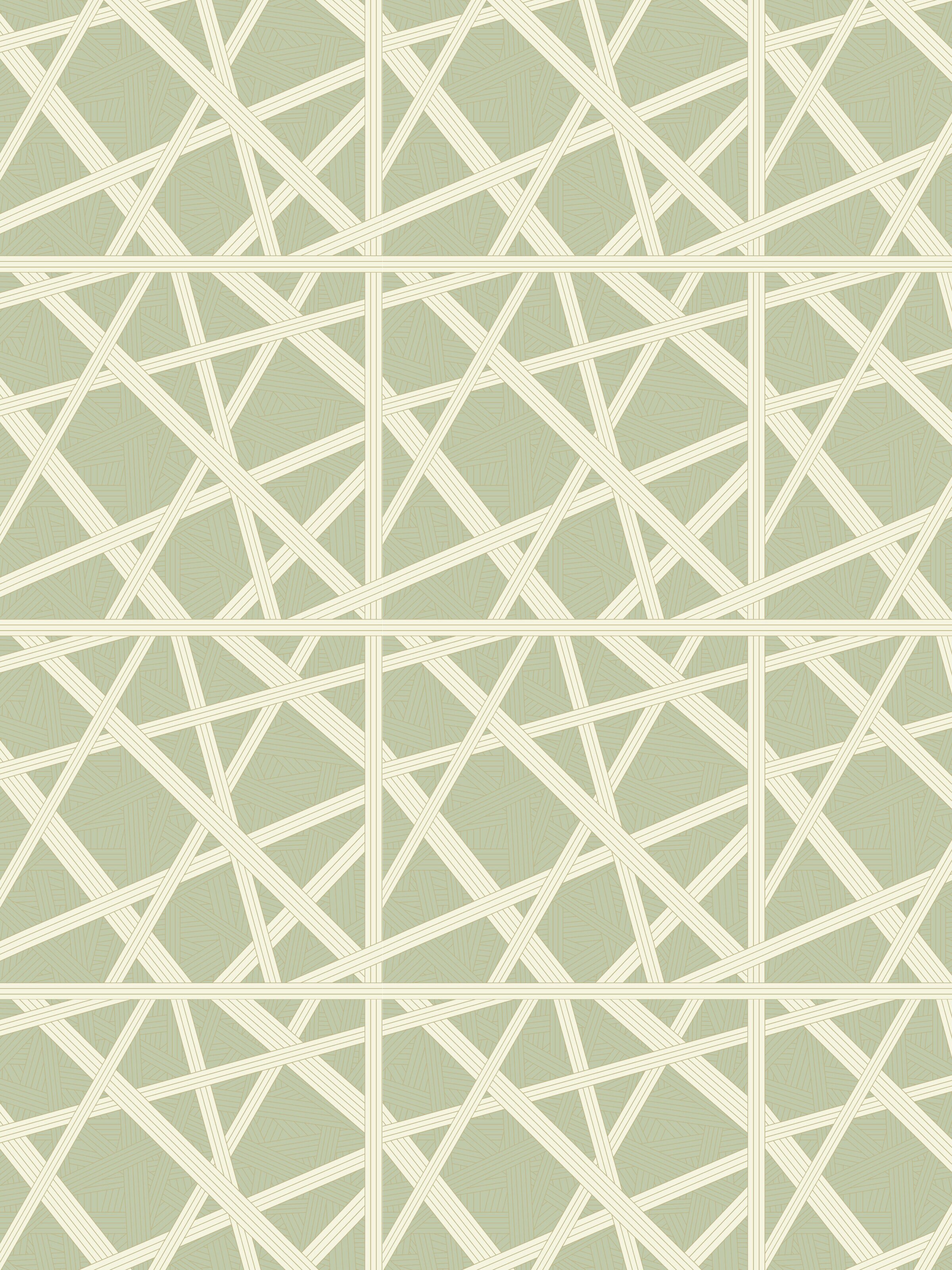 Nastri Wallpaper 10,5x1 mt, Green - 1