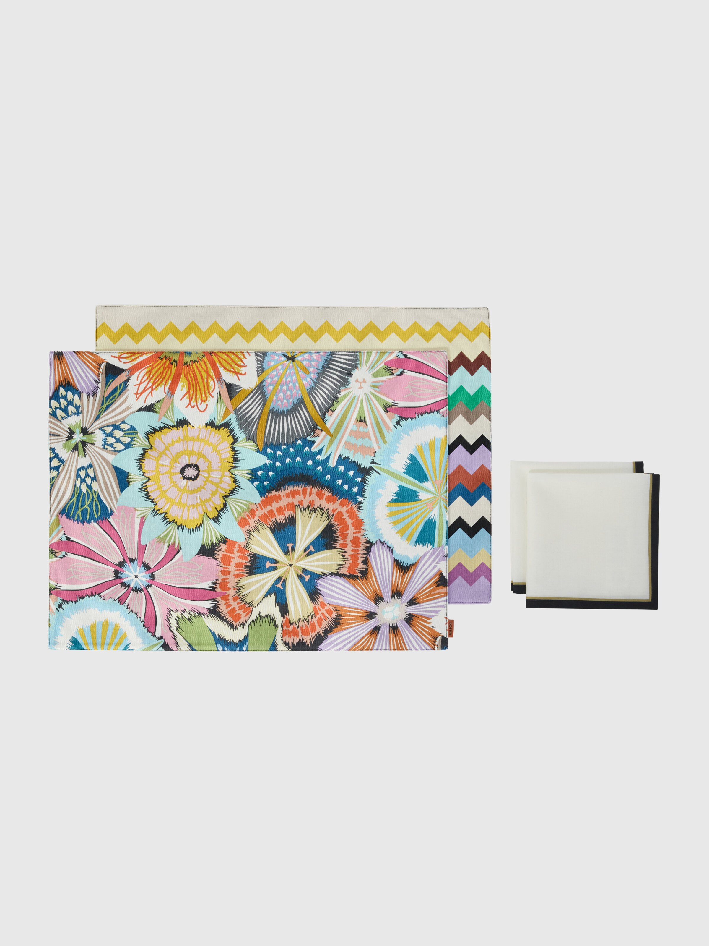 Juego de 2 piezas: mantel individual y servilleta Alice y Valparaiso, Multicolor  - 0