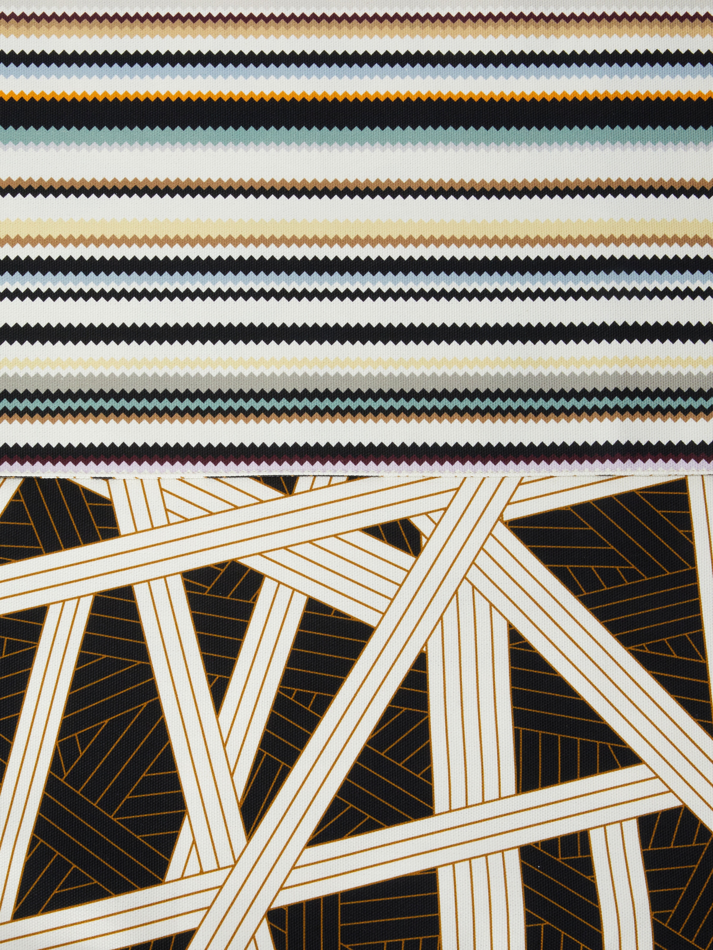Set of two Nastri and Shangai placemats + two napkins , Black    - 3