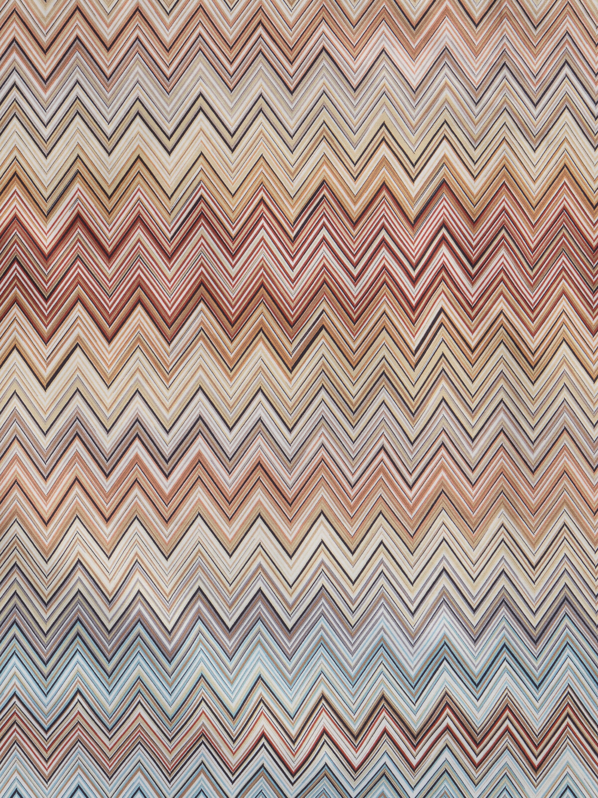 Pair of John Re Edition Envelope Pillowcases in 100% cotton with zig zag pattern, Black Multicoloured  - 3