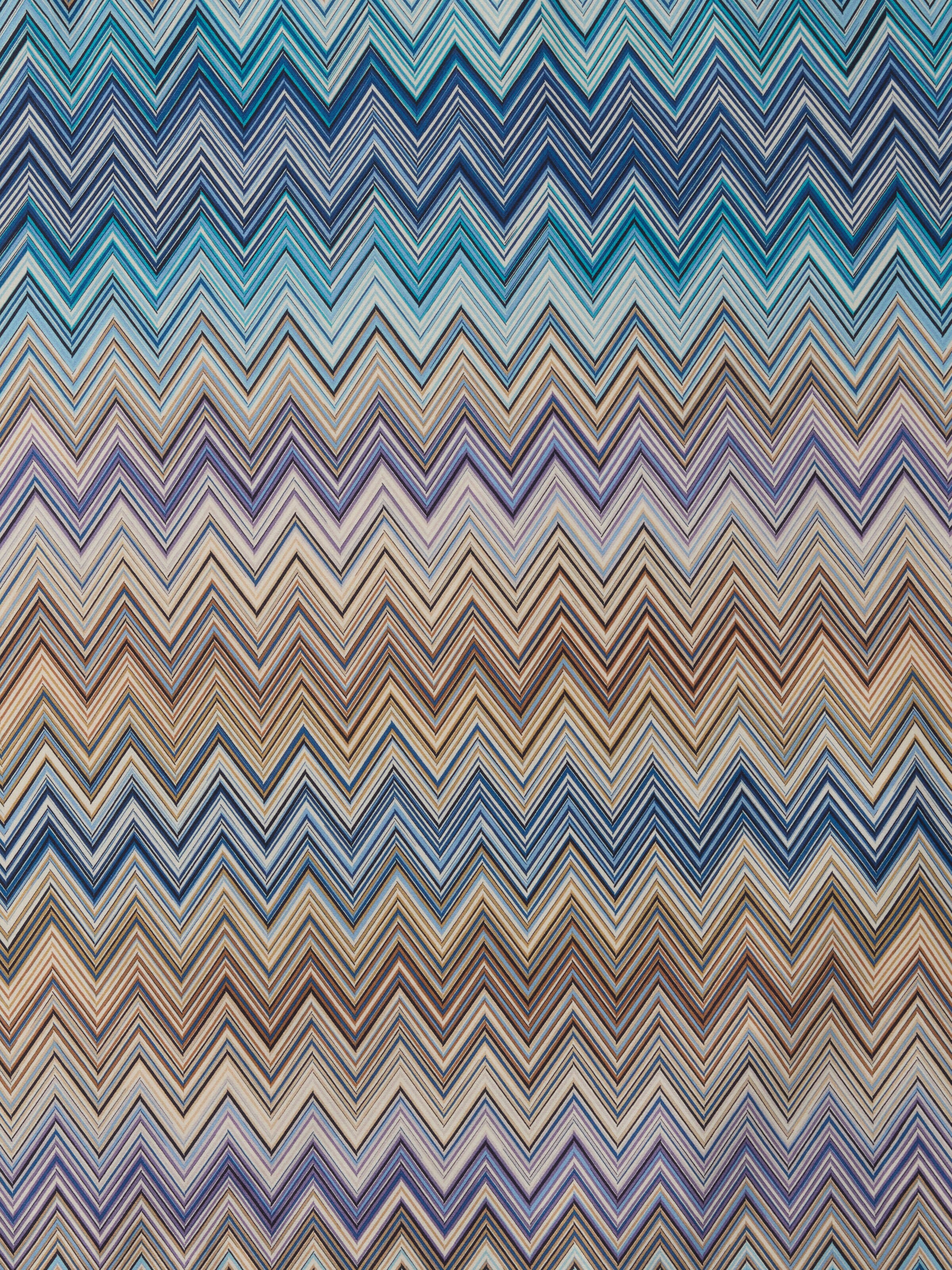 Kopfkissenbezug John Re Edition aus 100% Baumwolle mit Zig-Zag-Muster, Türkis  Mehrfarbig  - 3