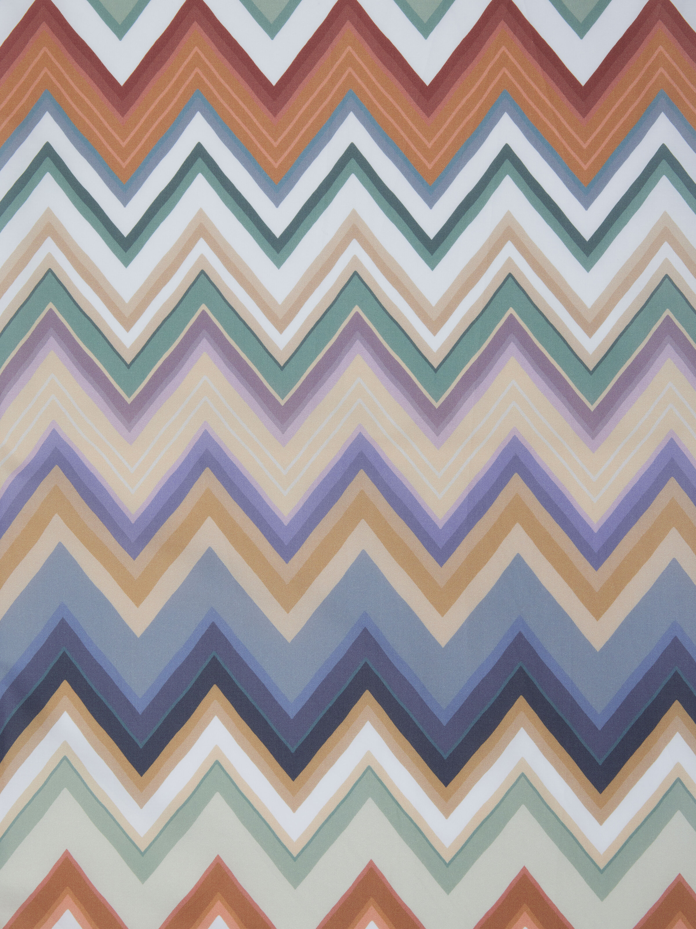 Andres Re-edition Sheet in 100% cotton with zig zag pattern, Black Multicoloured  - 3