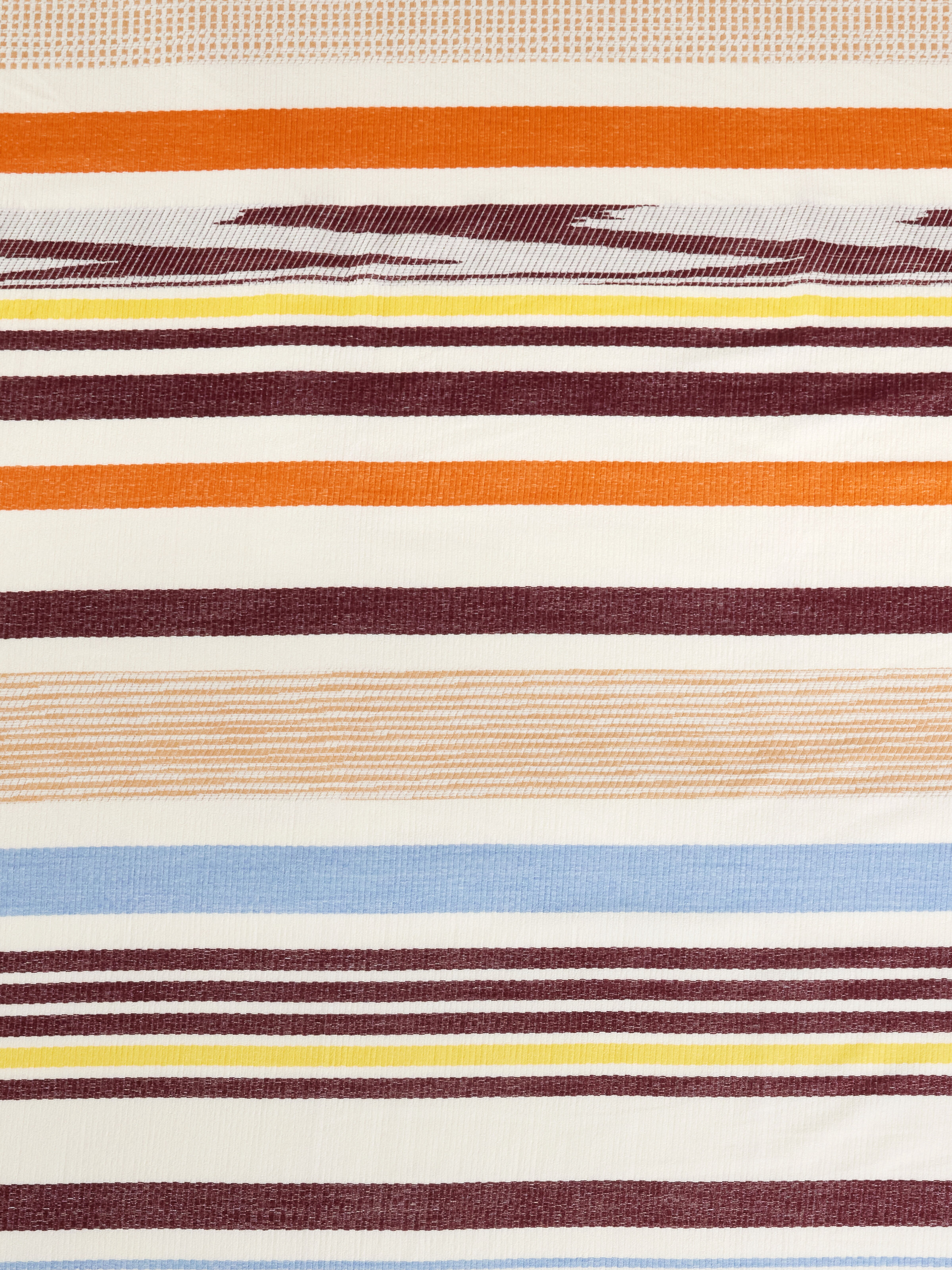 Biarritz Plaid in 100% wool 160x190 cm with striped pattern, Multicoloured  - 4