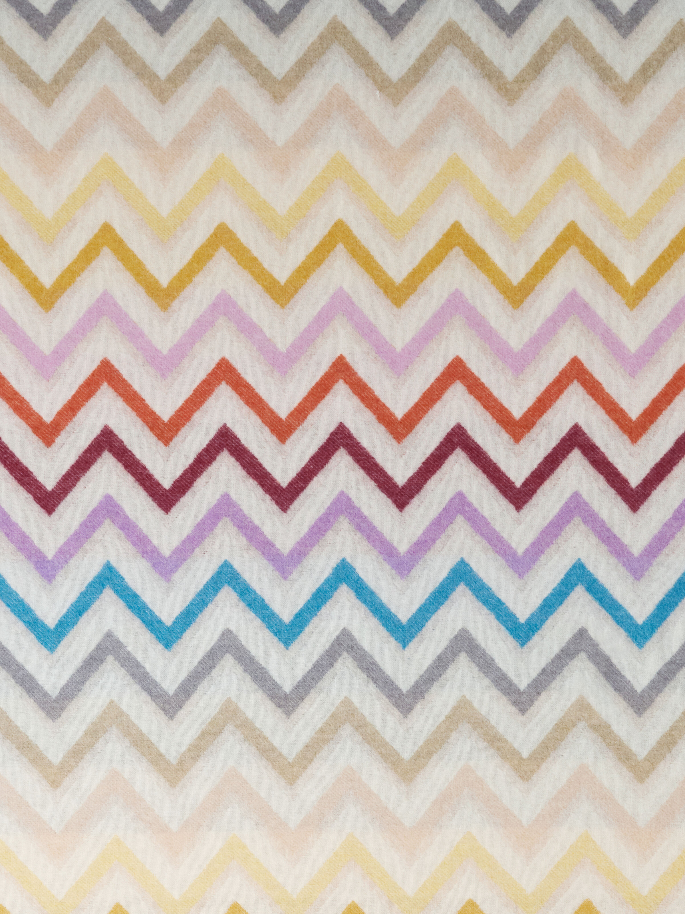 Plaid Watamu 130x190 cm in wool blend zig zag, Multicoloured  - 3