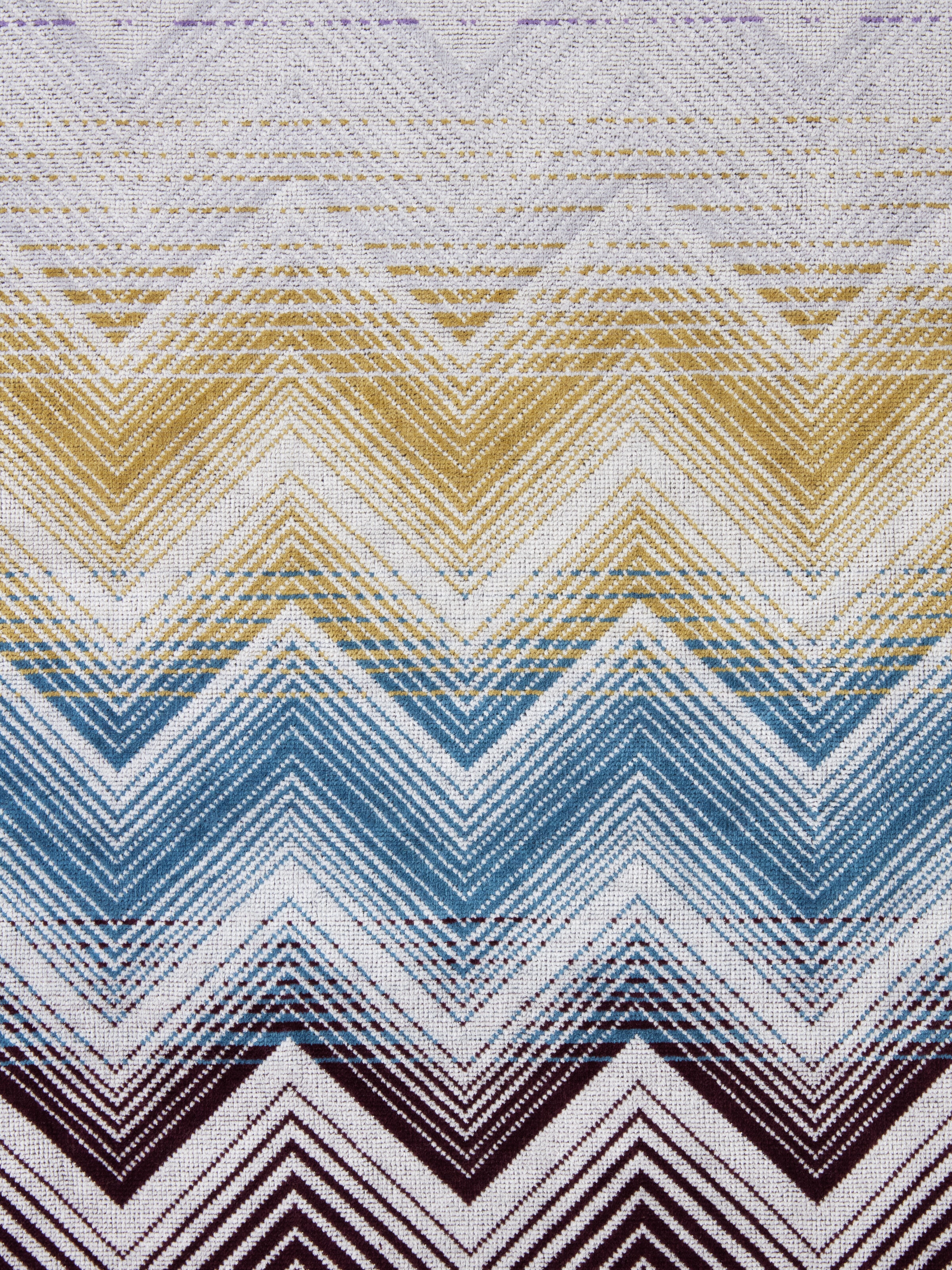 Marea Beach Towel in 100% cotton 180x100 cm with zig zag pattern, Multicoloured  - 3