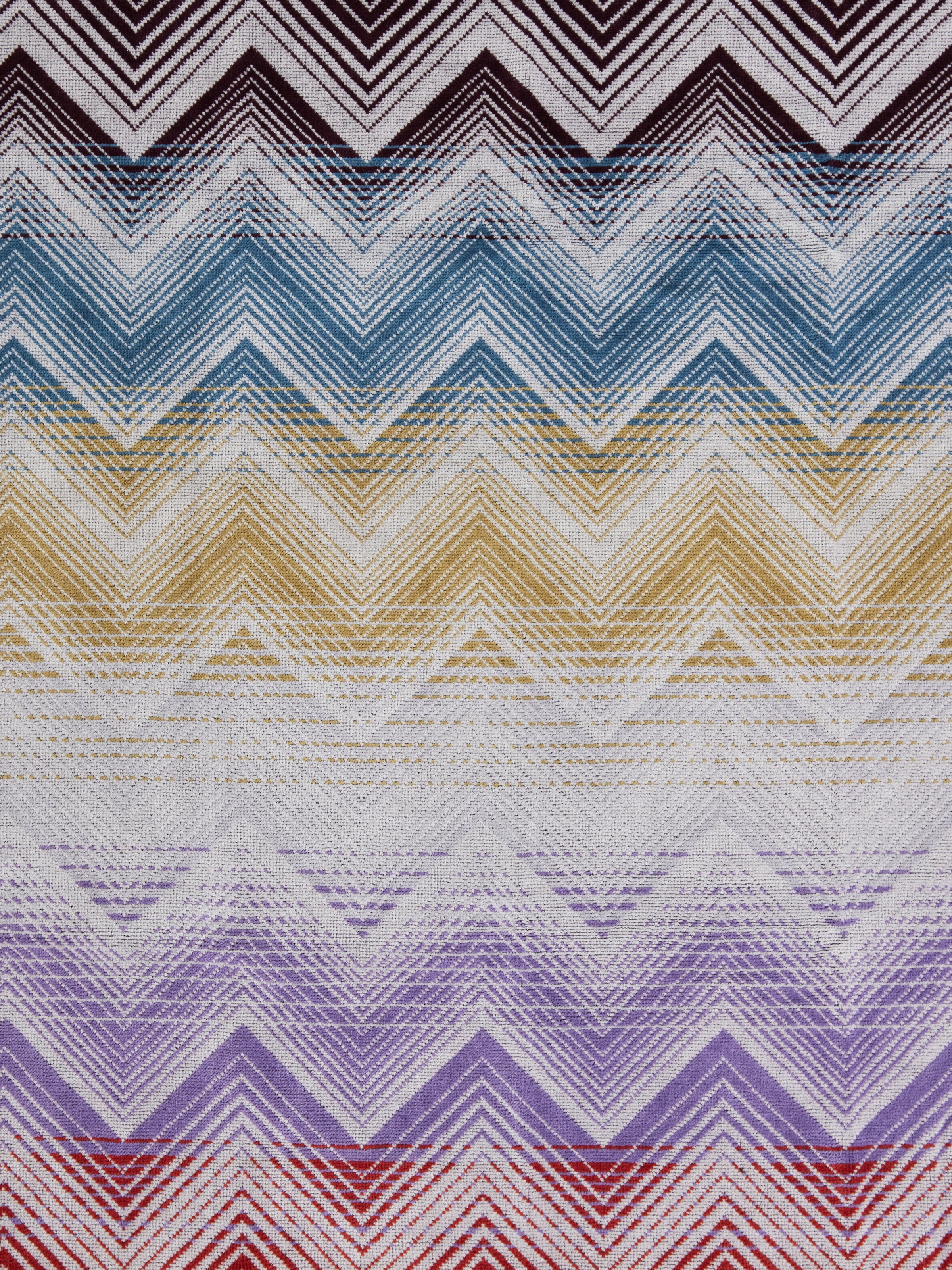 Marea 2-piece Bath Set 100% cotton with zig zag pattern, Multicoloured  - 3