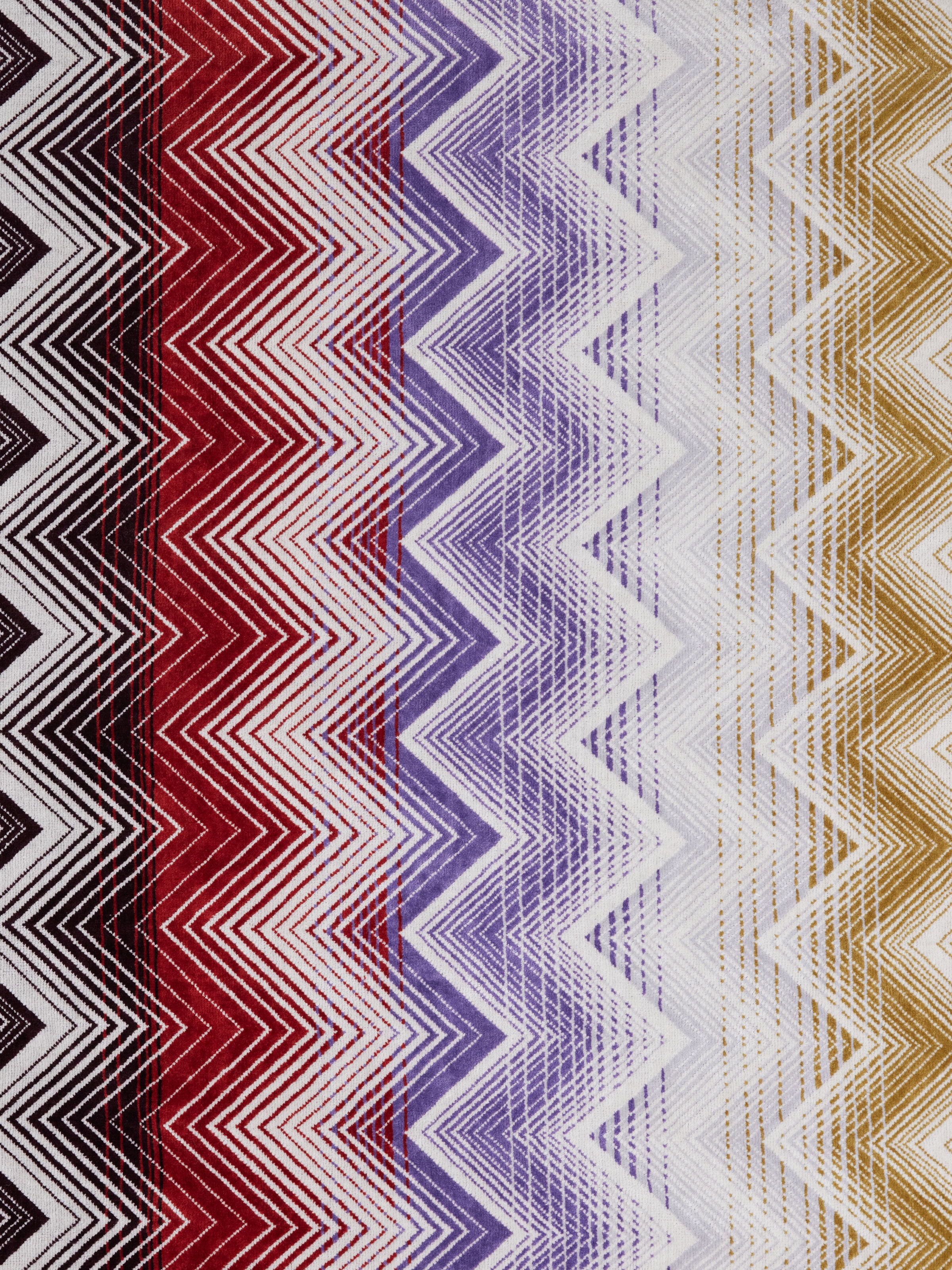 Badmatte Marea aus 100% Baumwolle mit Chevron-Muster 70x160 cm, 1000 g/m², Mehrfarbig  - 3