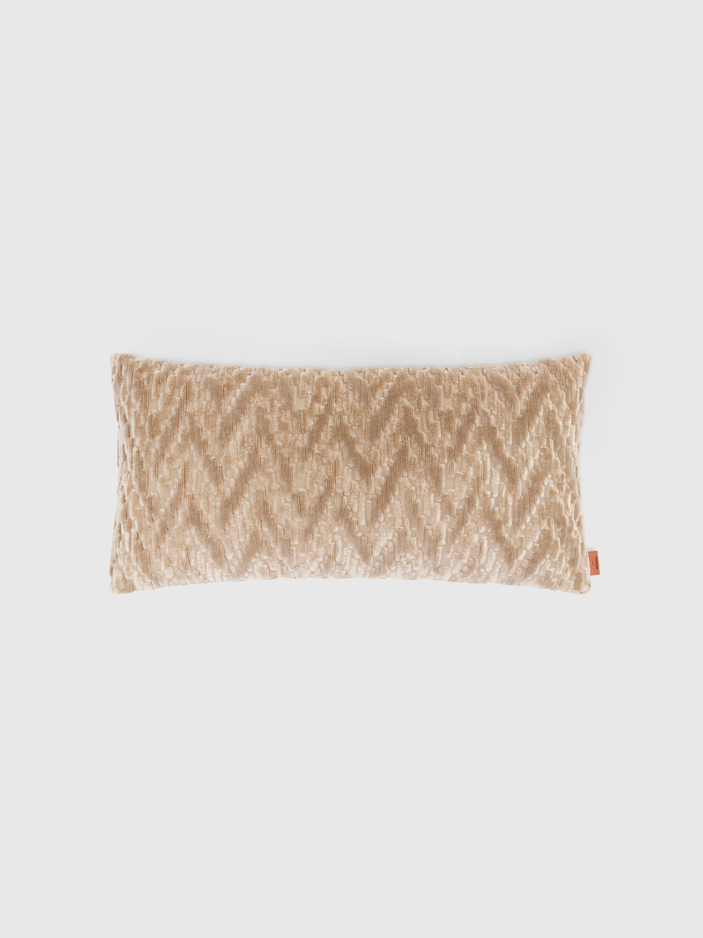 Fossile Indoor Cushion 30x60 cm with chevron pattern, Beige - 0