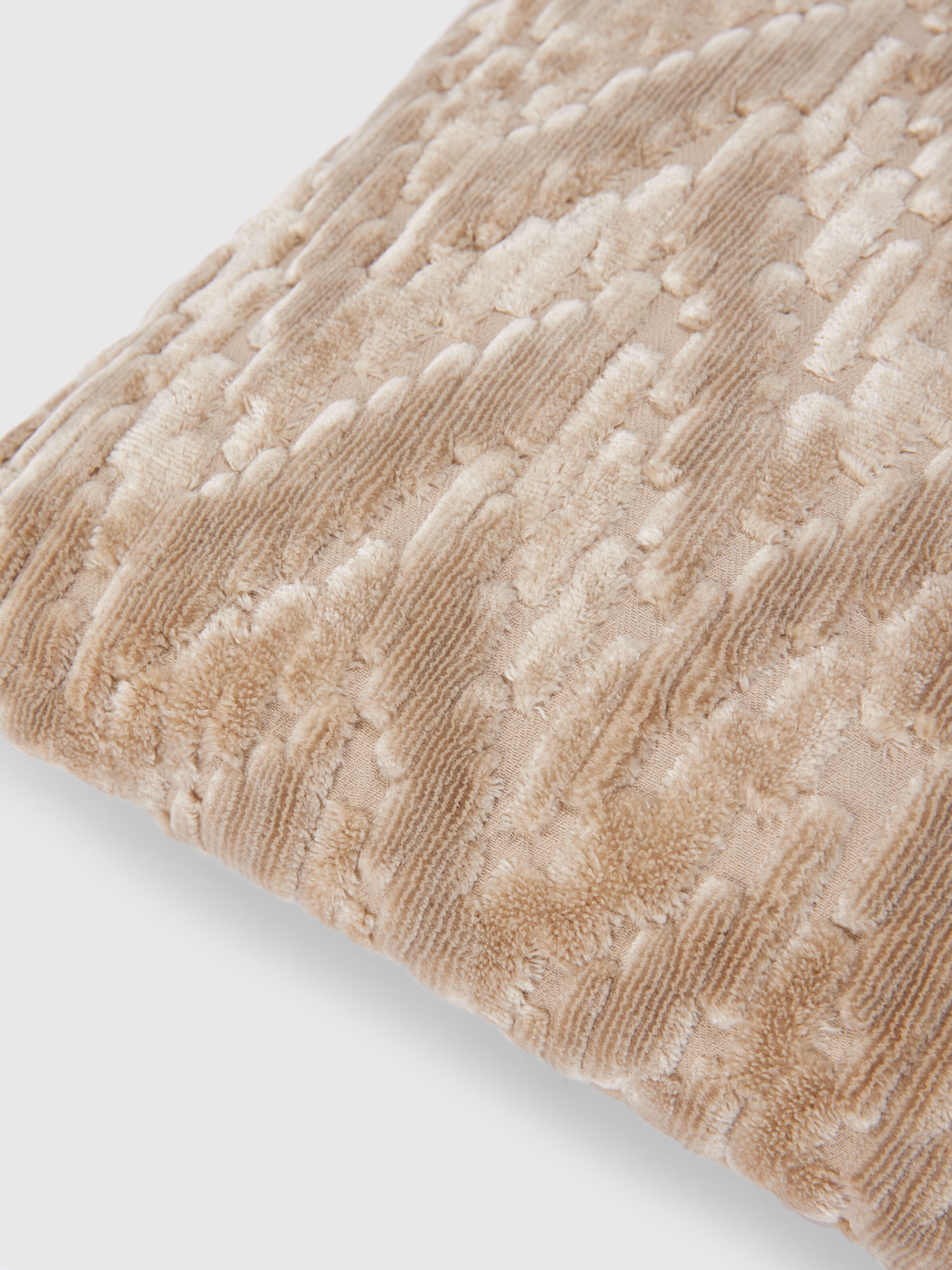 Fossile Indoor Cushion 30x60 cm with chevron pattern, Beige - 2