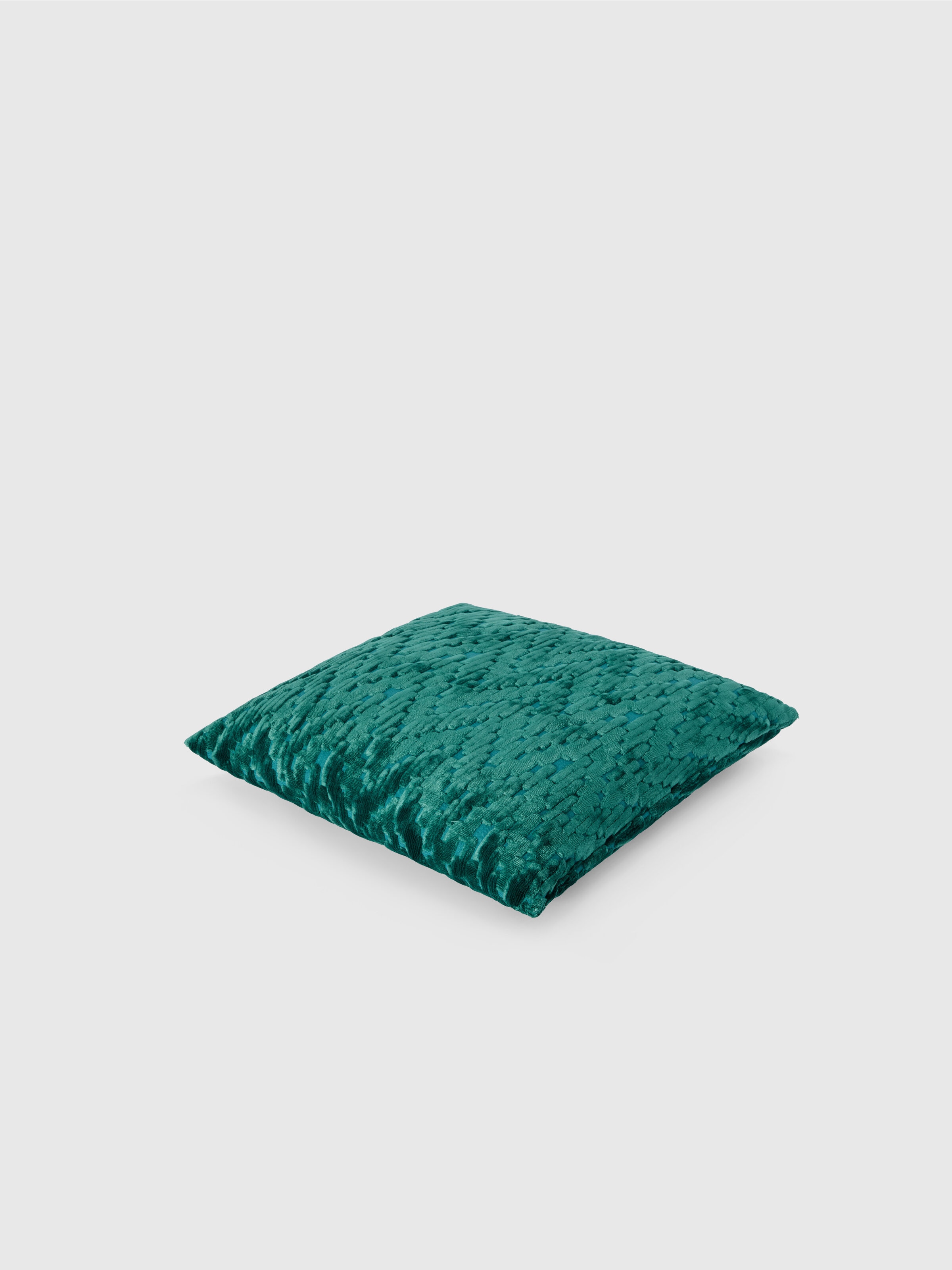 Fossile Indoor Cushion 40x40 cm with chevron pattern, Blue - 1