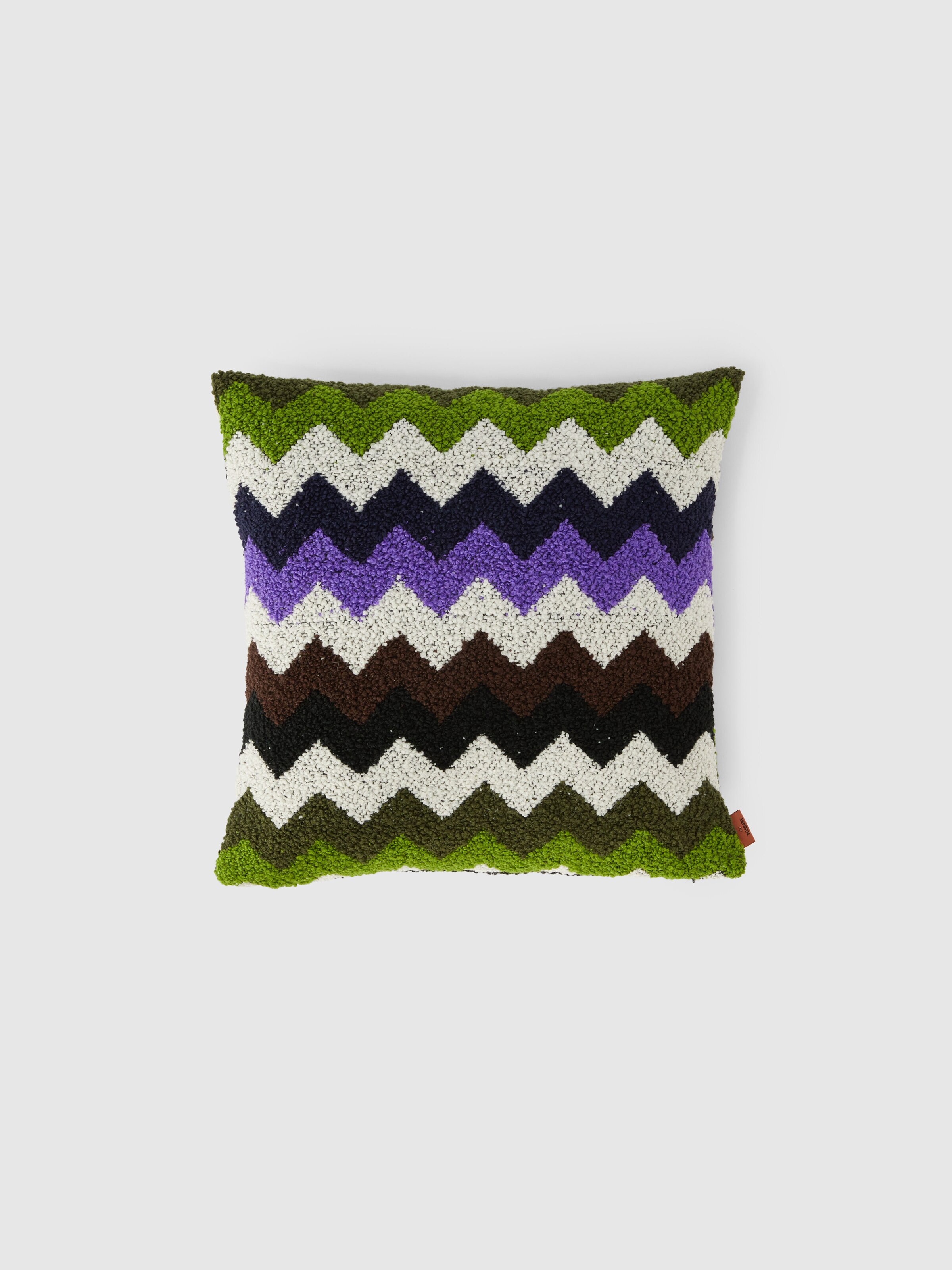 Cojín de interior Riccio 40x40 cm con diseño Chevron, Multicolor  - 0