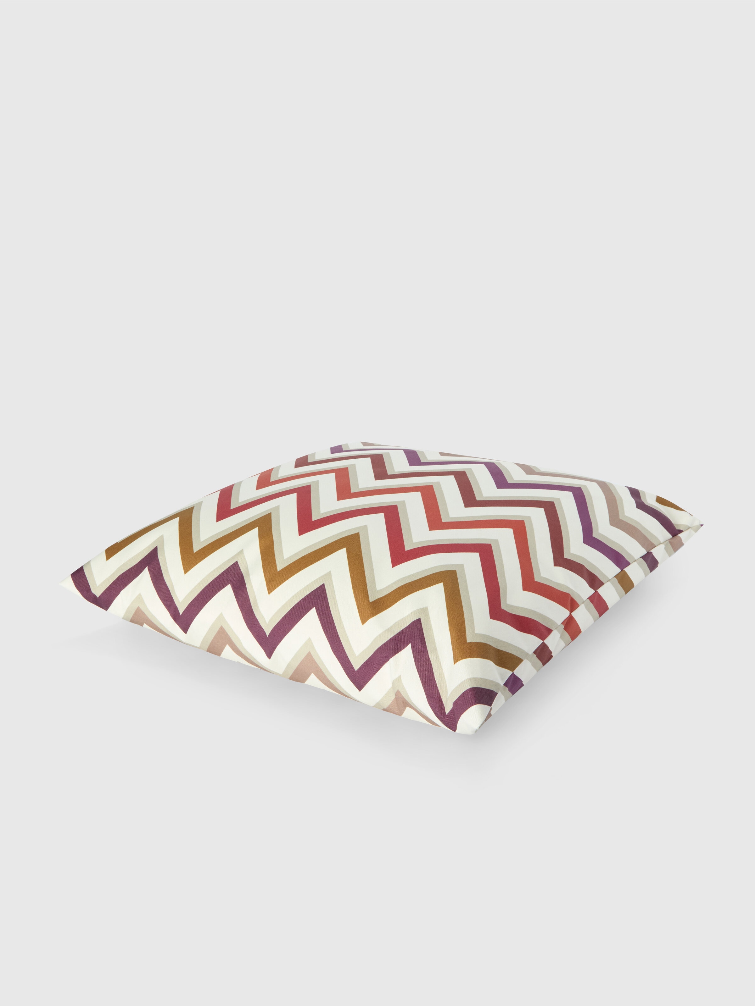 Outdoor cushion Watamu 60x60 cm in technical fabric zig zag, Red & Multicoloured - 1