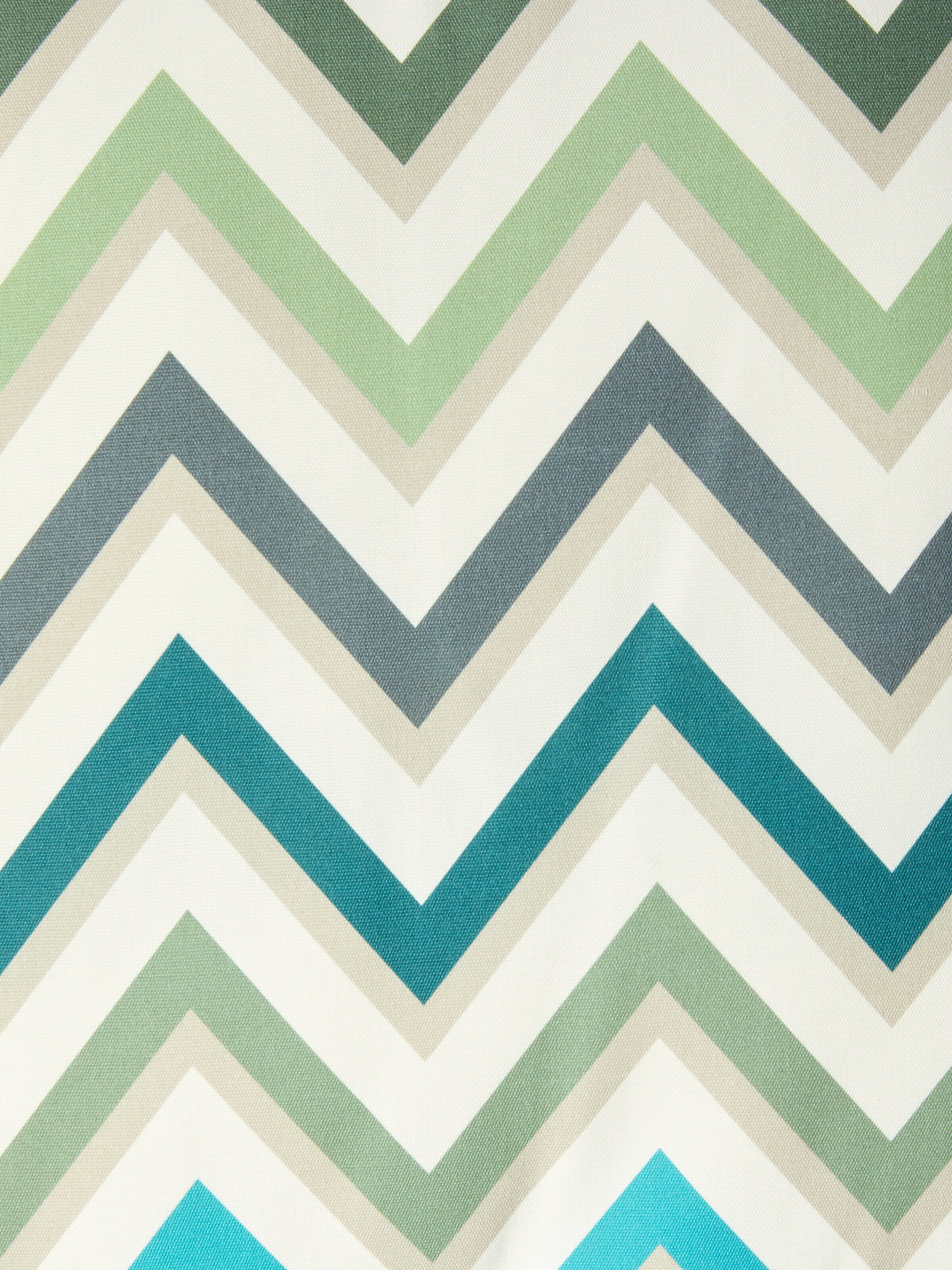 Outdoor cushion Watamu 60x60 cm in technical fabric zig zag, Green & Multicoloured  - 3