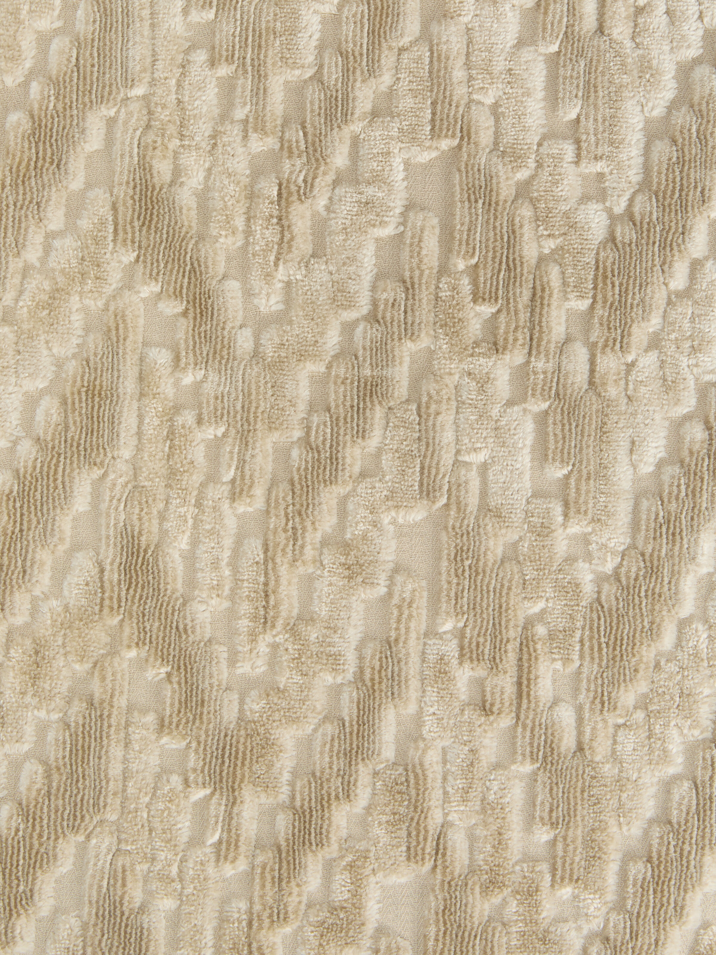 Fossile Indoor Cylinder Cushion 40x30 cm with chevron pattern, Beige - 3