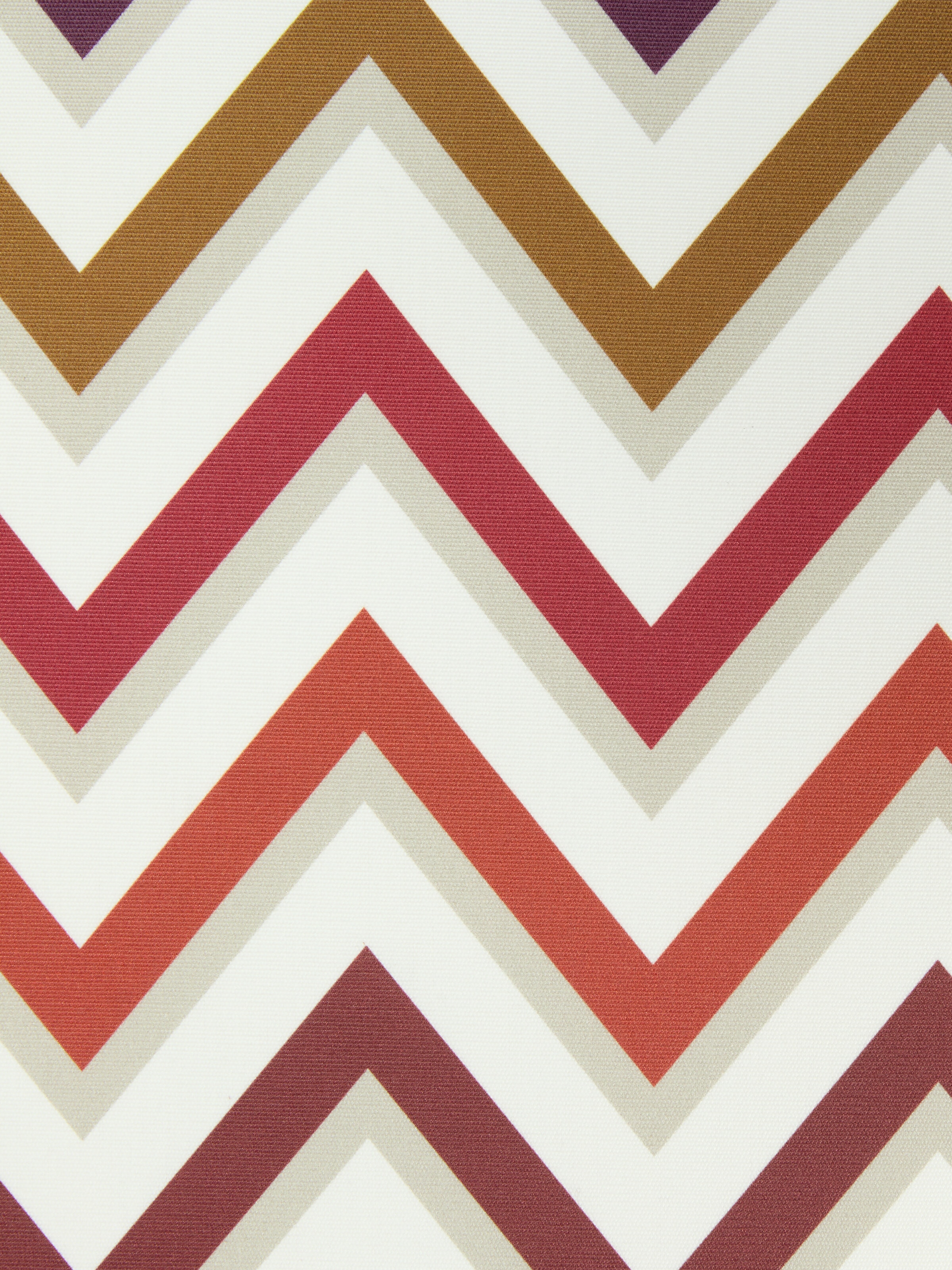 Outdoor pouf Watamu 40x30 cm in technical fabric zig zag, Red & Multicoloured - 3