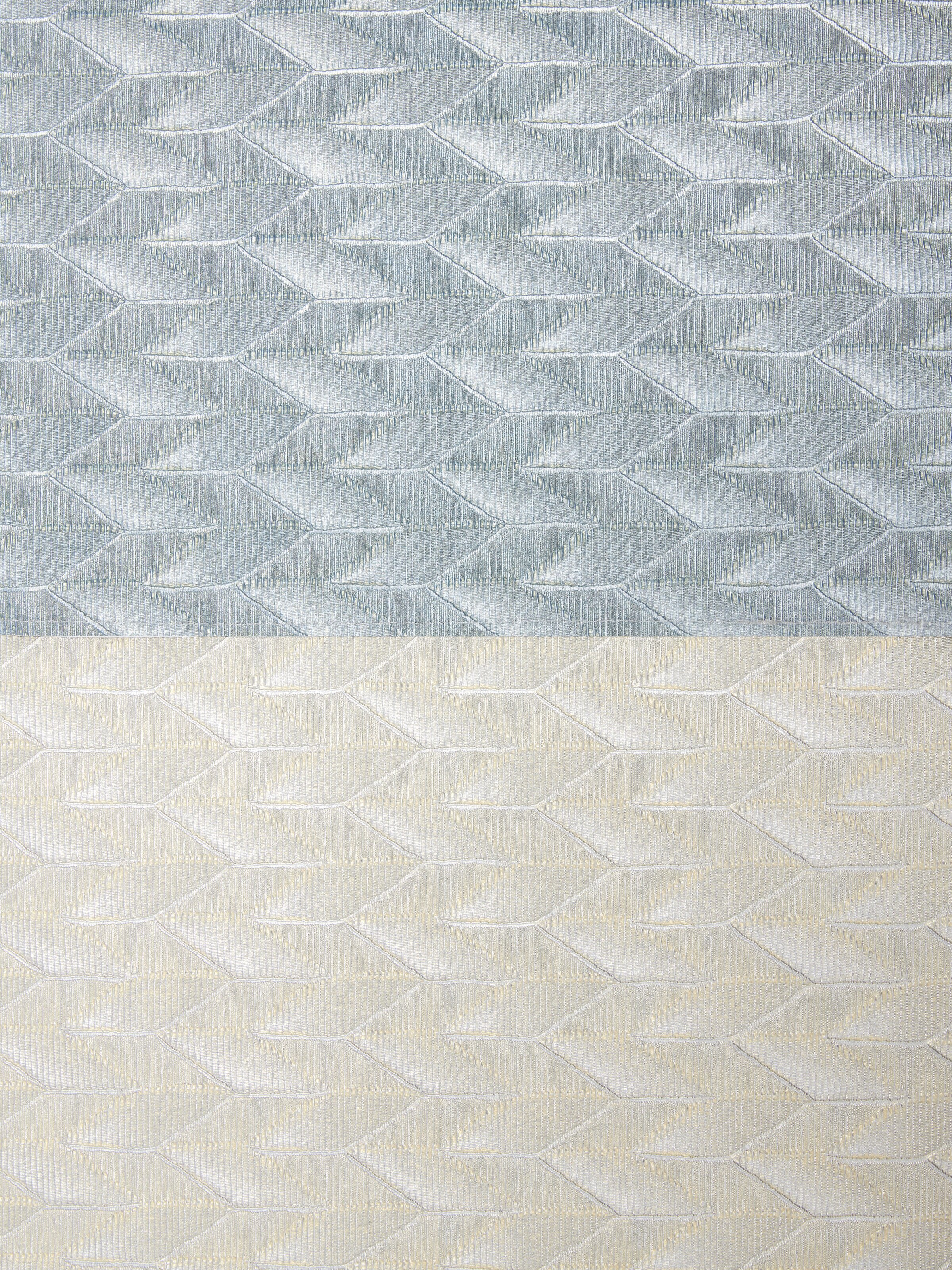 Set of two Sestriere placemats 35x48 cm with geometric pattern, Brown - 3