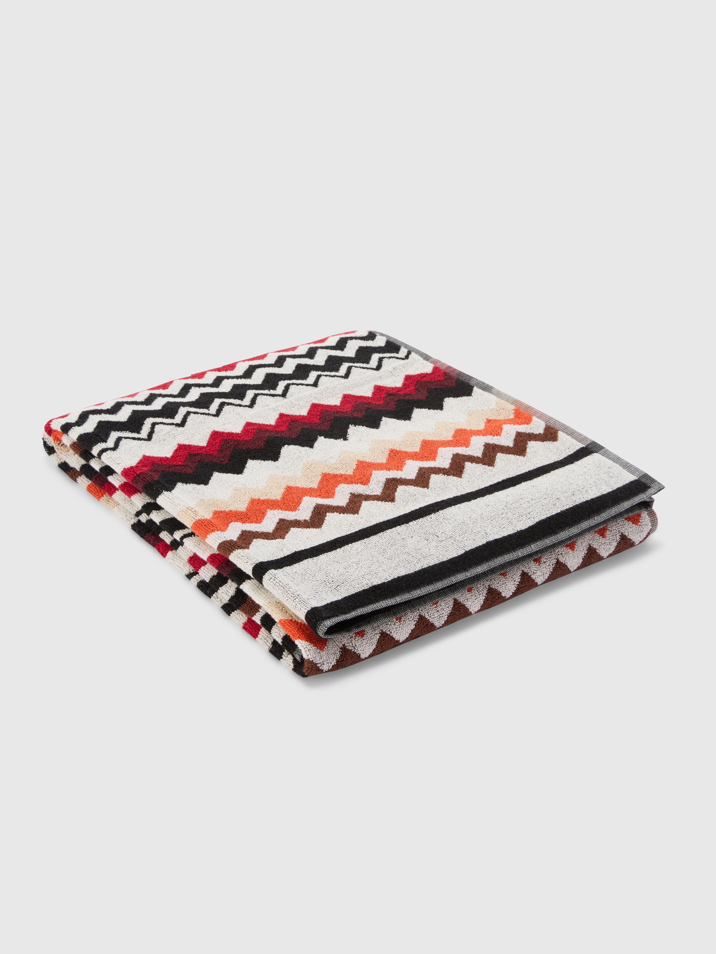 Best cotton terry beach towel 180x100 cm Red & Multicoloured | Missoni