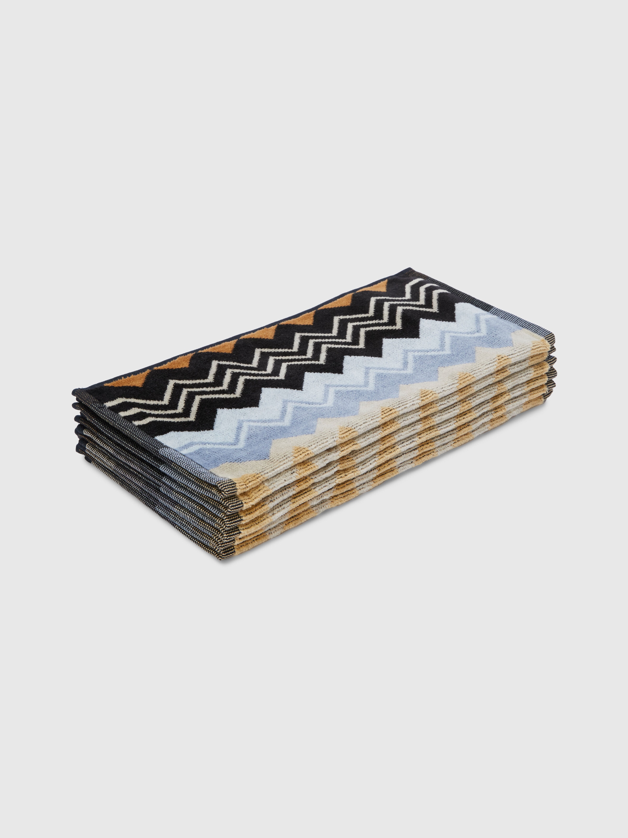 Giacomo face towels 30x30 cm 6 pieces, Black    - 0