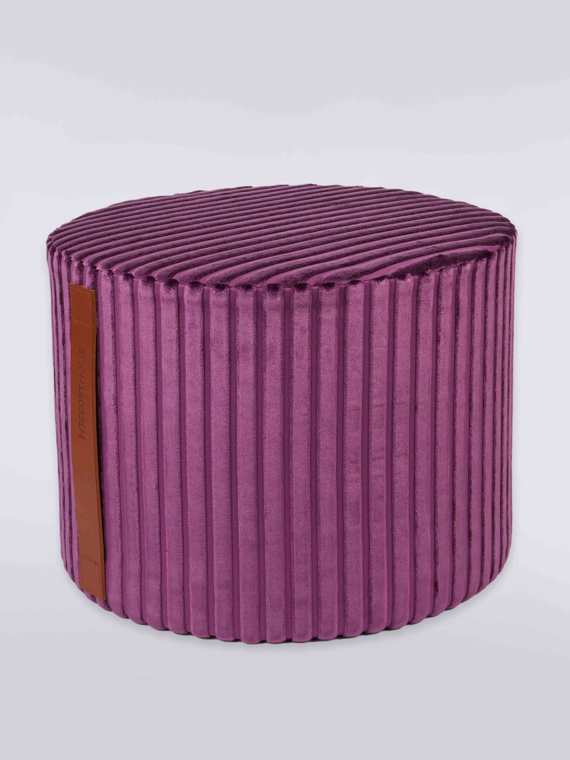 Coomba Cylinder Pouf 40X30, Purple  - 0