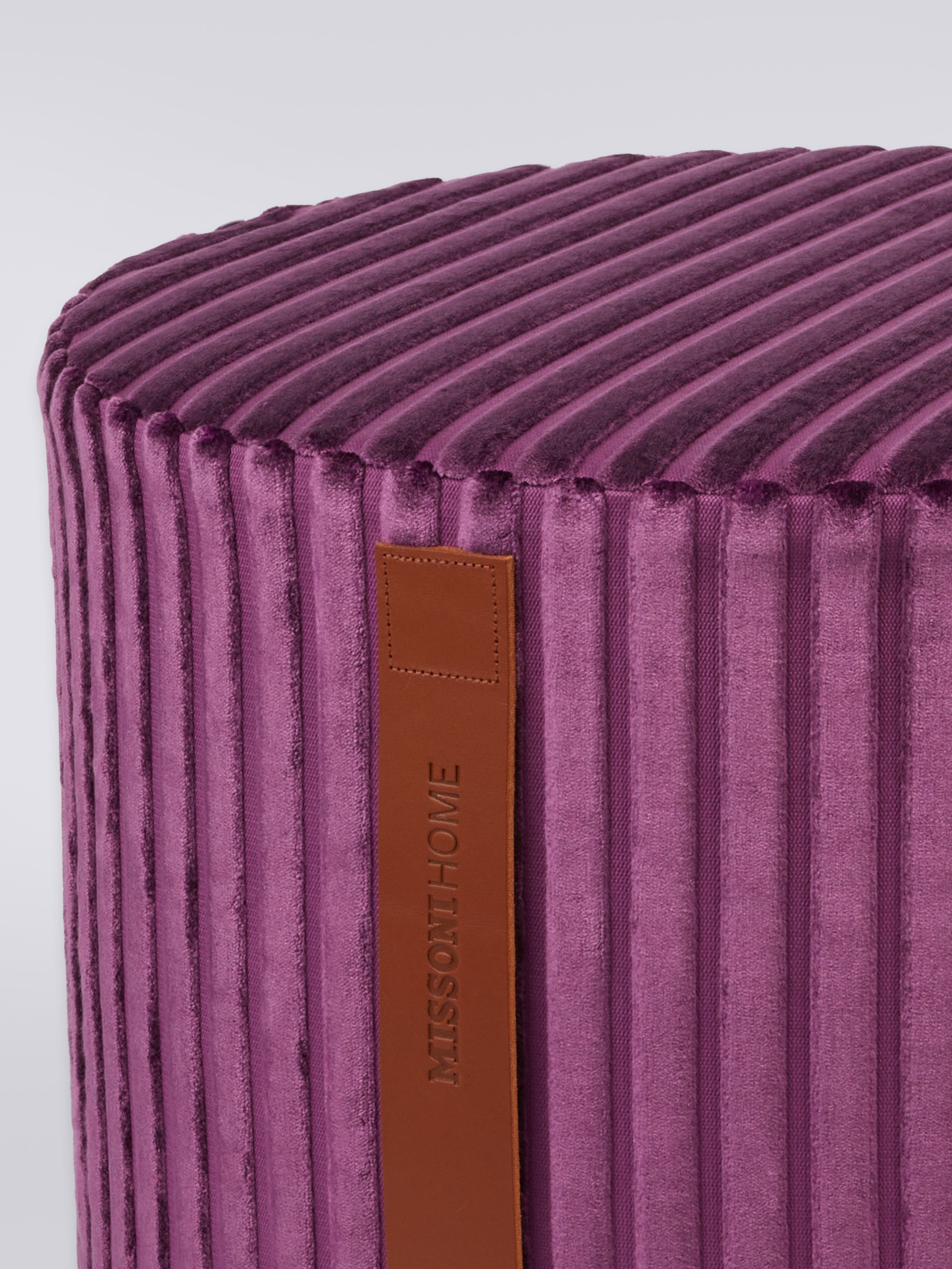 Coomba Cylinder Pouf 40X30, Purple  - 1