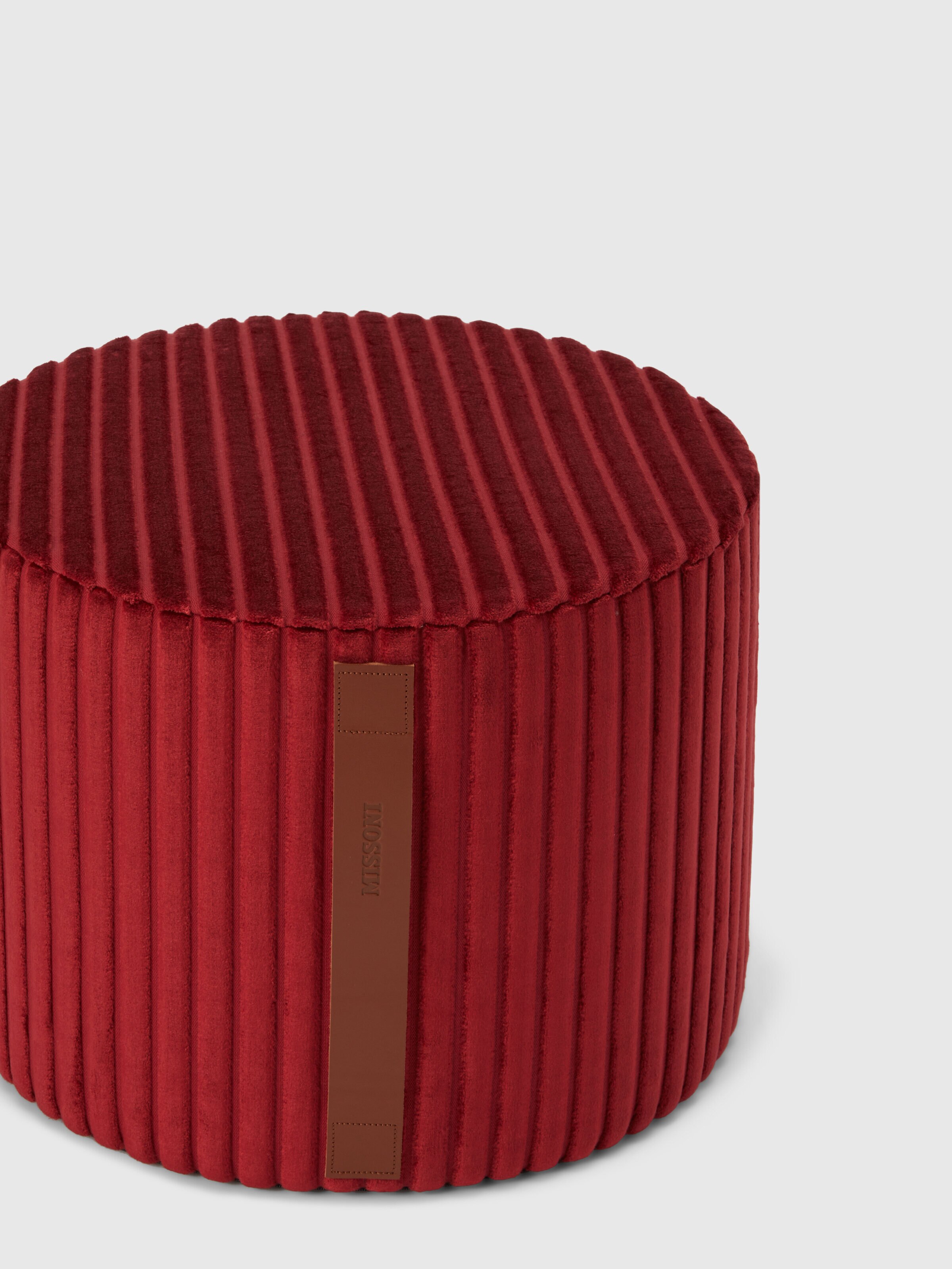 Coomba Cylinder Pouf 40X30, Red  - 1