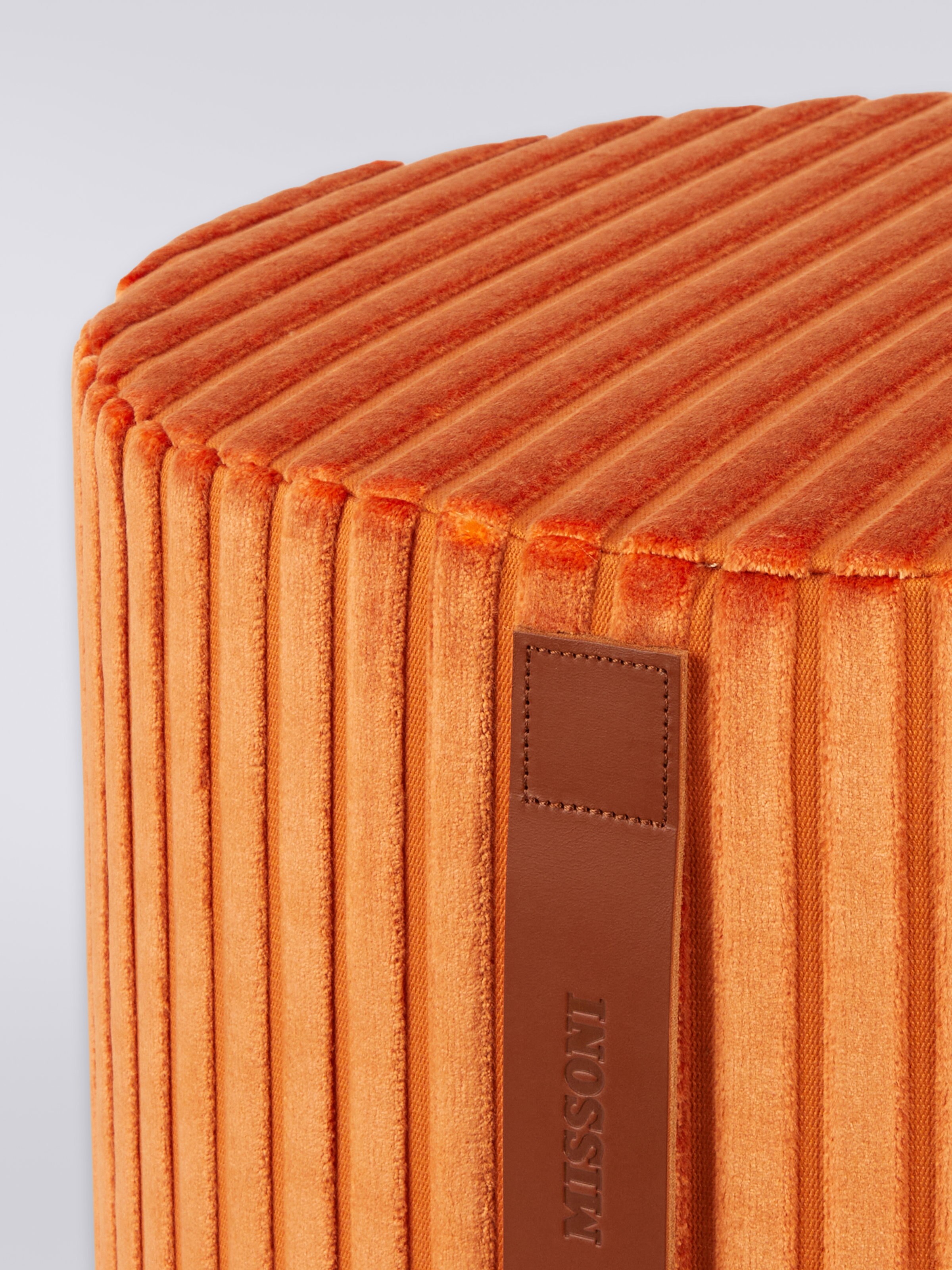 Coomba Cylinder Pouf 40X30, Orange - 2