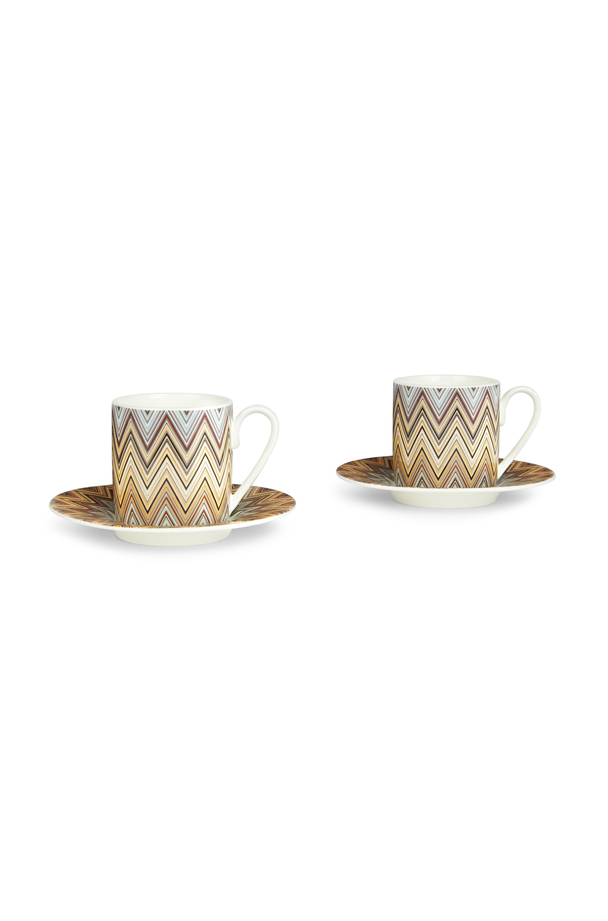 Jarris Set of 2 coffee cups & saucers, White  - 2