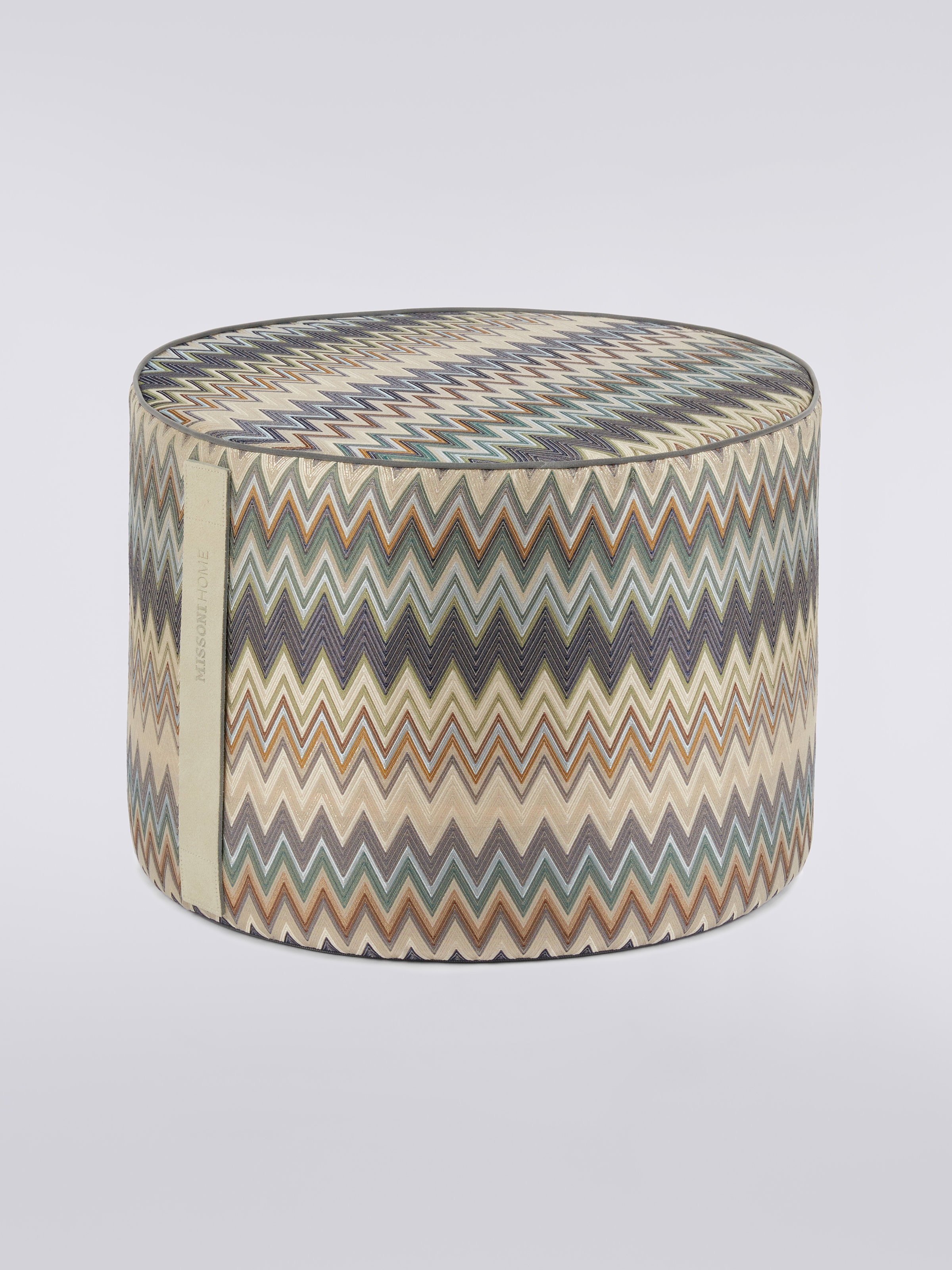 Masuleh Cylinder Pouf Rot.40X30, Blue - 0