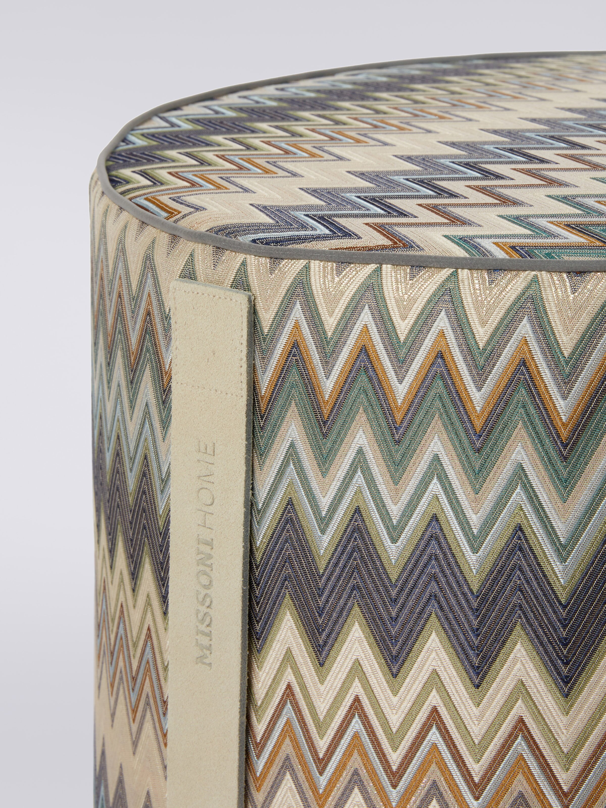 Masuleh Cylinder Pouf Rot.40X30, Blue - 2