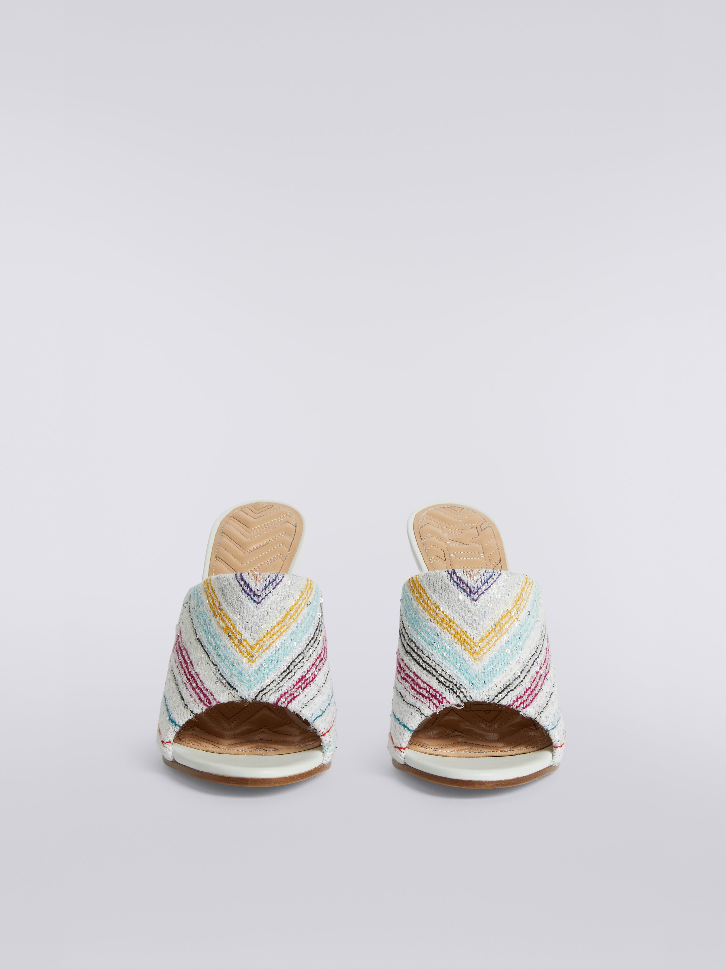 MISSONI サンダル(白×クロ)-